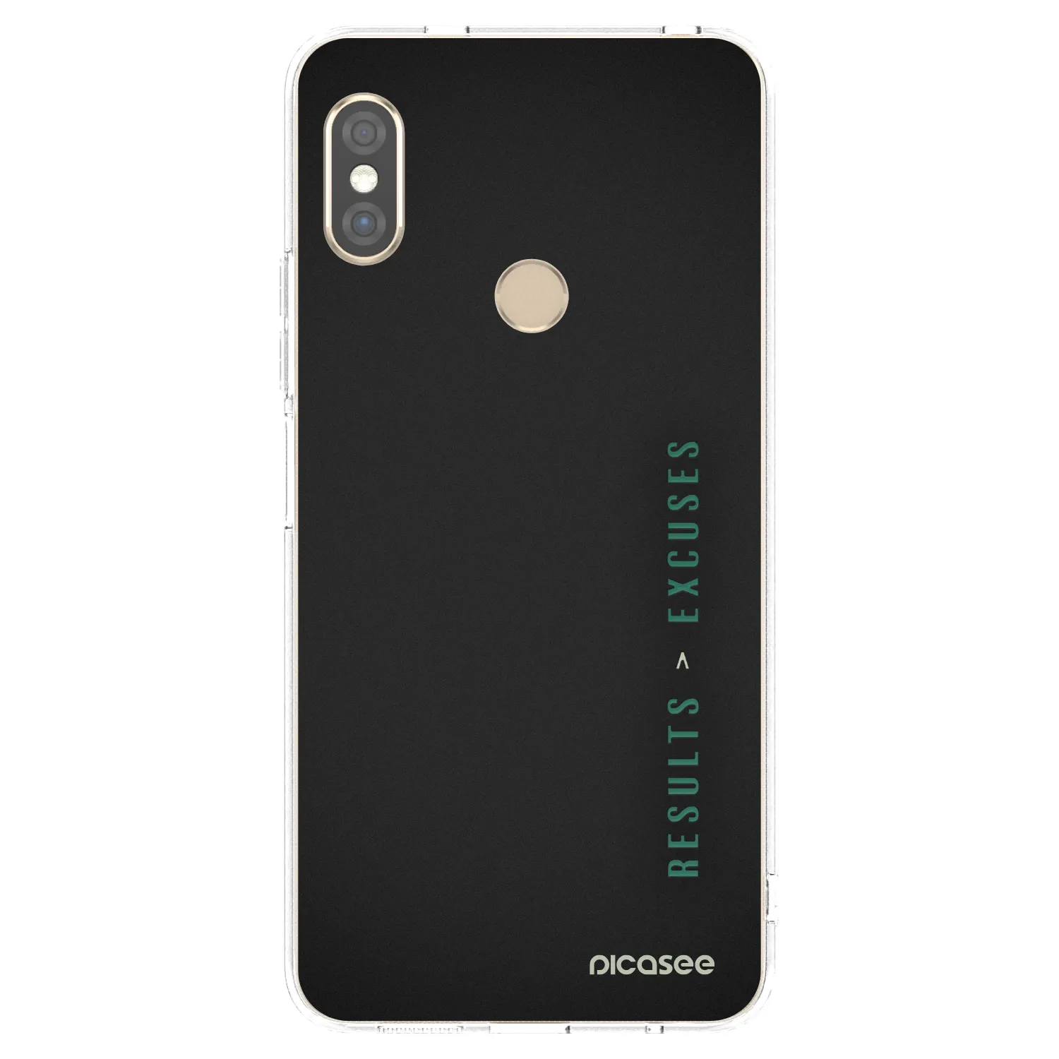 Silikónový prehľadný obal pre Xiaomi Redmi Note 5 Global - Results x Excuses