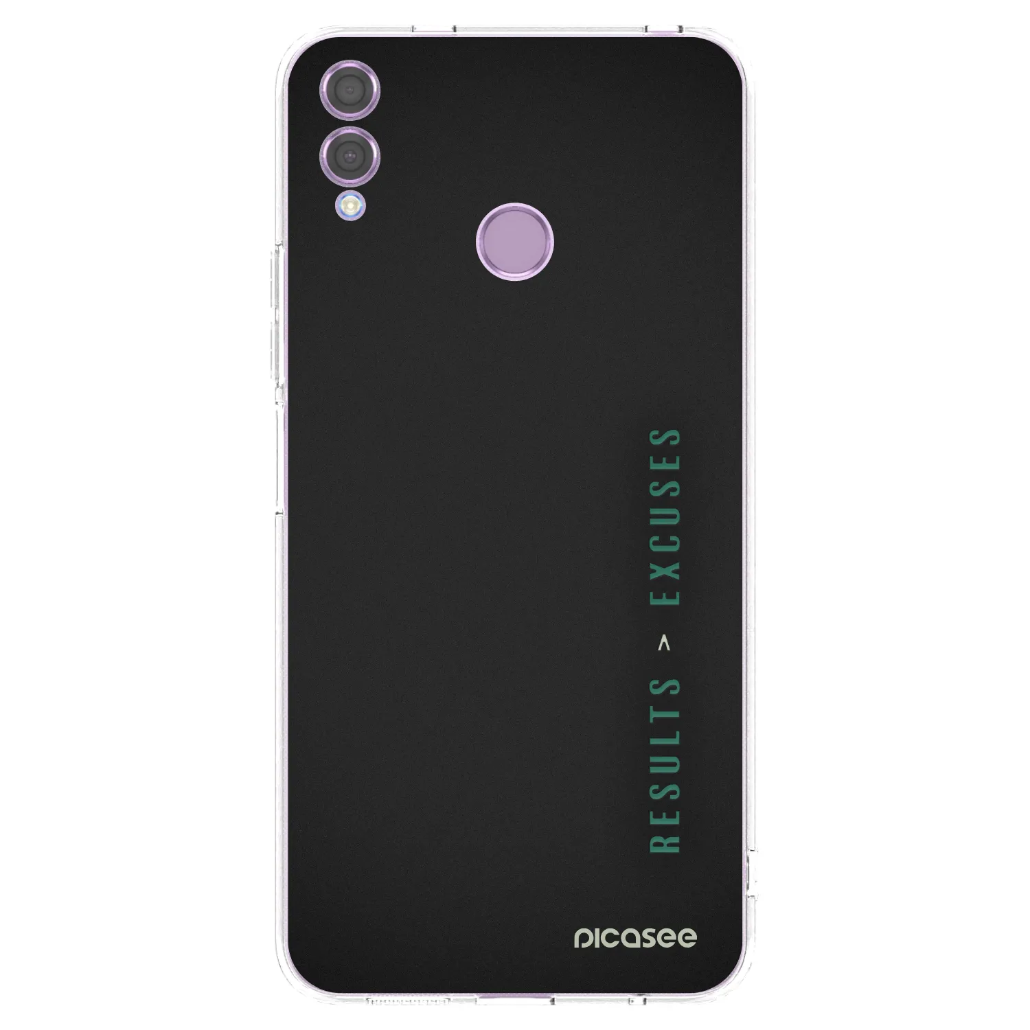 Silikónový prehľadný obal pre Honor 8X - Results x Excuses
