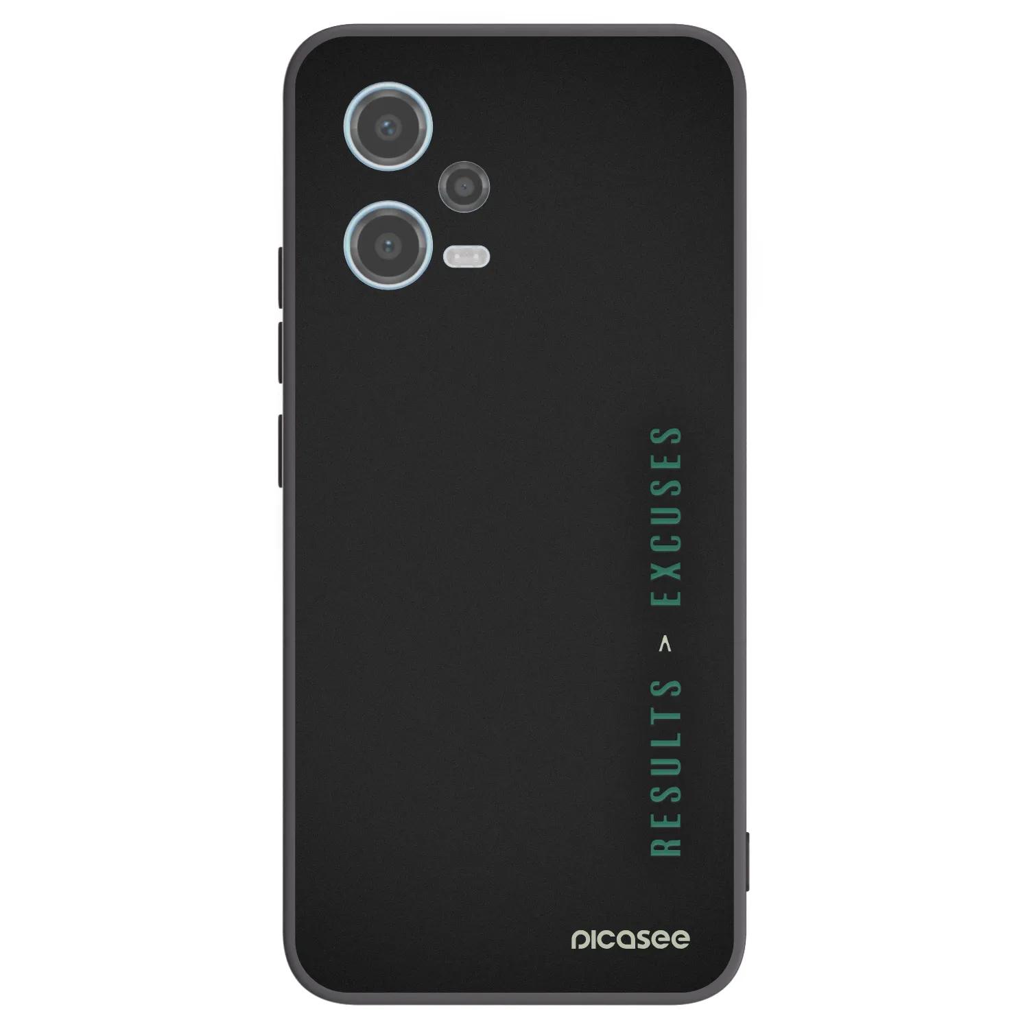 Picasee silikónový čierny obal pre Xiaomi Redmi Note 12 5G - Results x Excuses