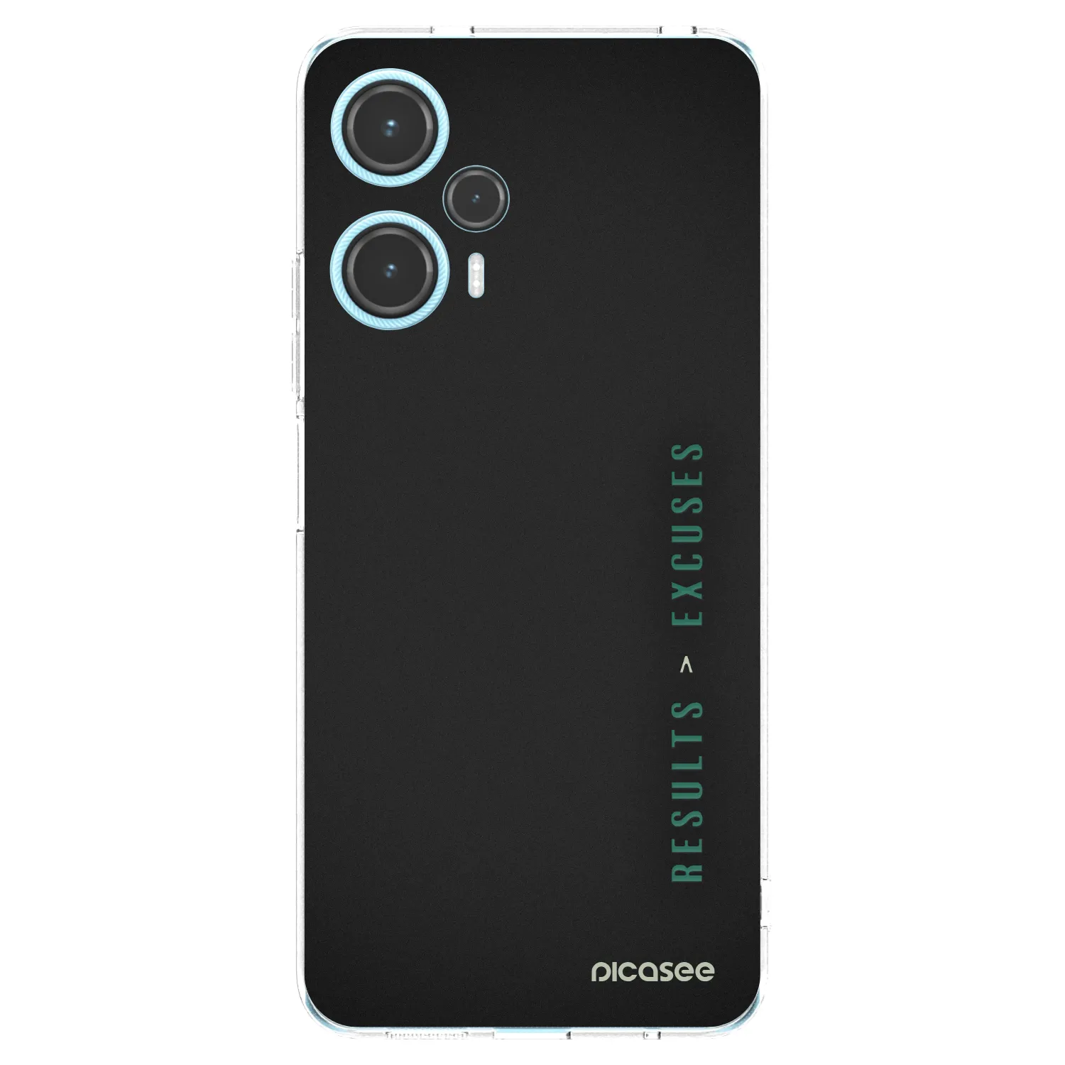 Silikónový prehľadný obal pre Xiaomi Poco F5 - Results x Excuses