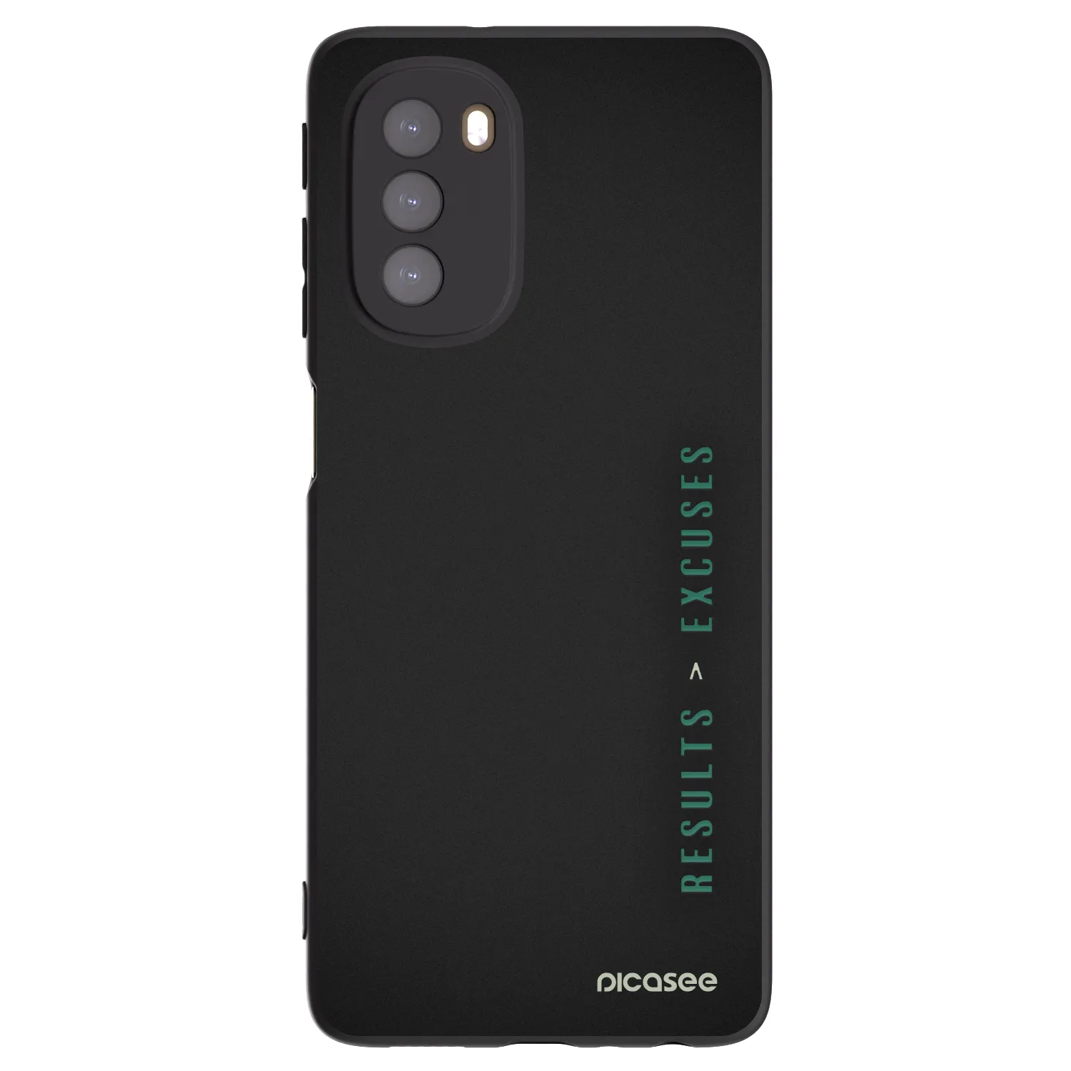 Picasee silikónový čierny obal pre Motorola Moto G51 - Results x Excuses