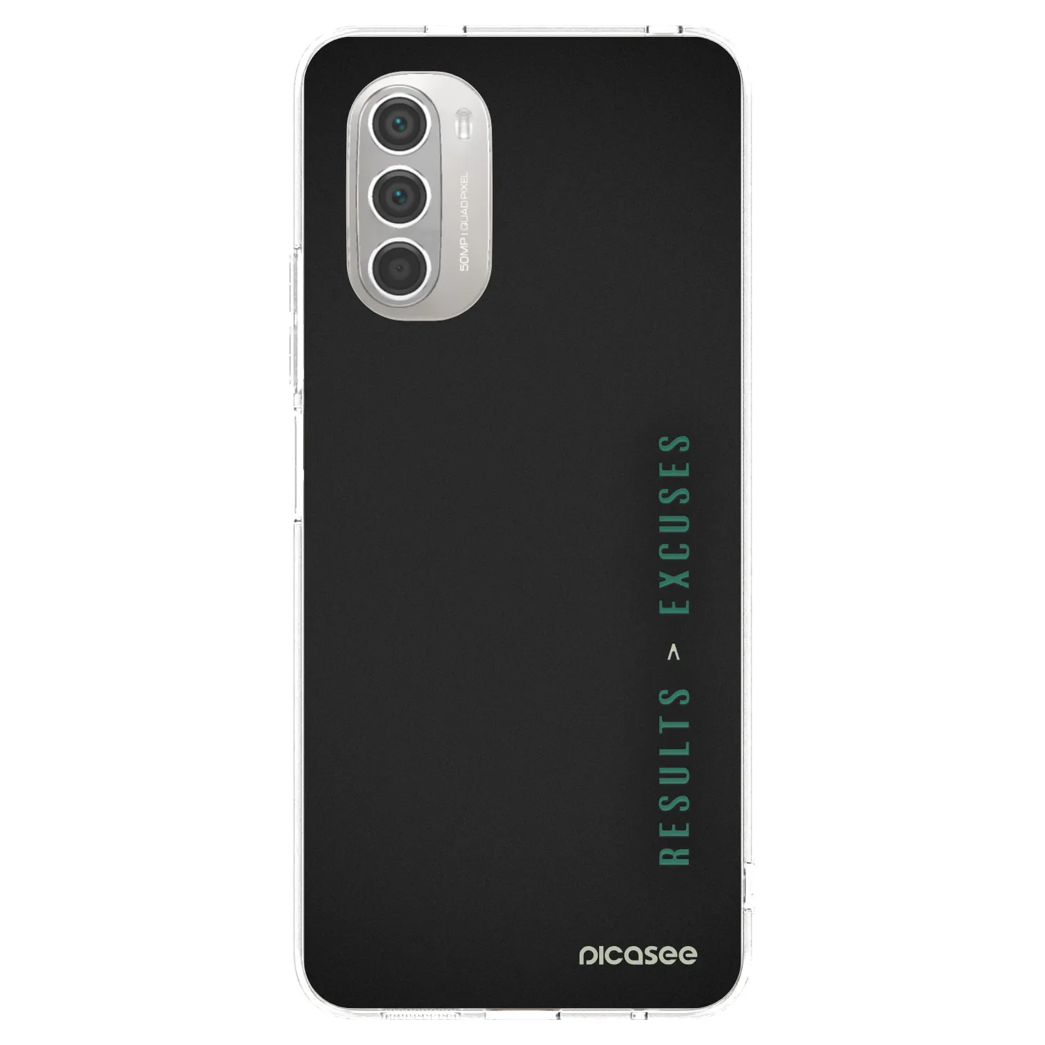 Silikónový prehľadný obal pre Motorola Moto G51 - Results x Excuses