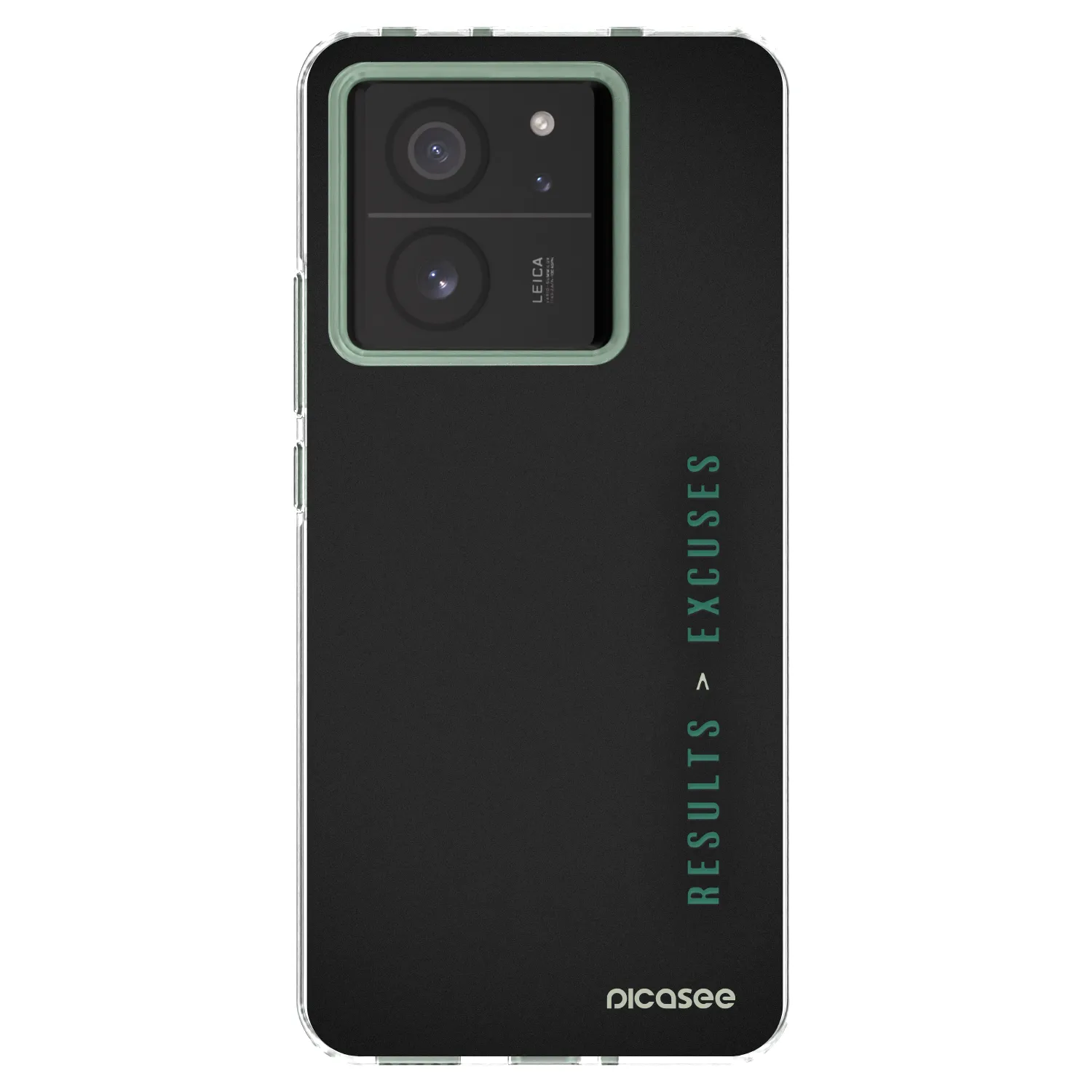 Silikónový prehľadný obal pre Xiaomi 13T Pro - Results x Excuses
