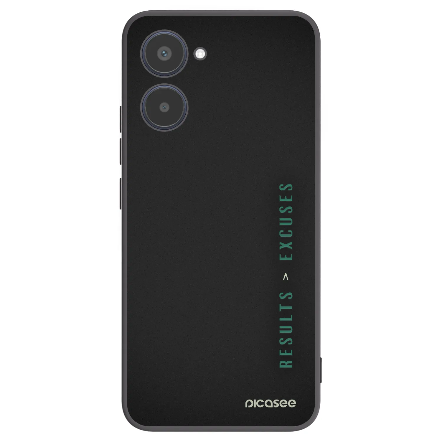 Picasee silikónový čierny obal pre Realme 10 4G - Results x Excuses