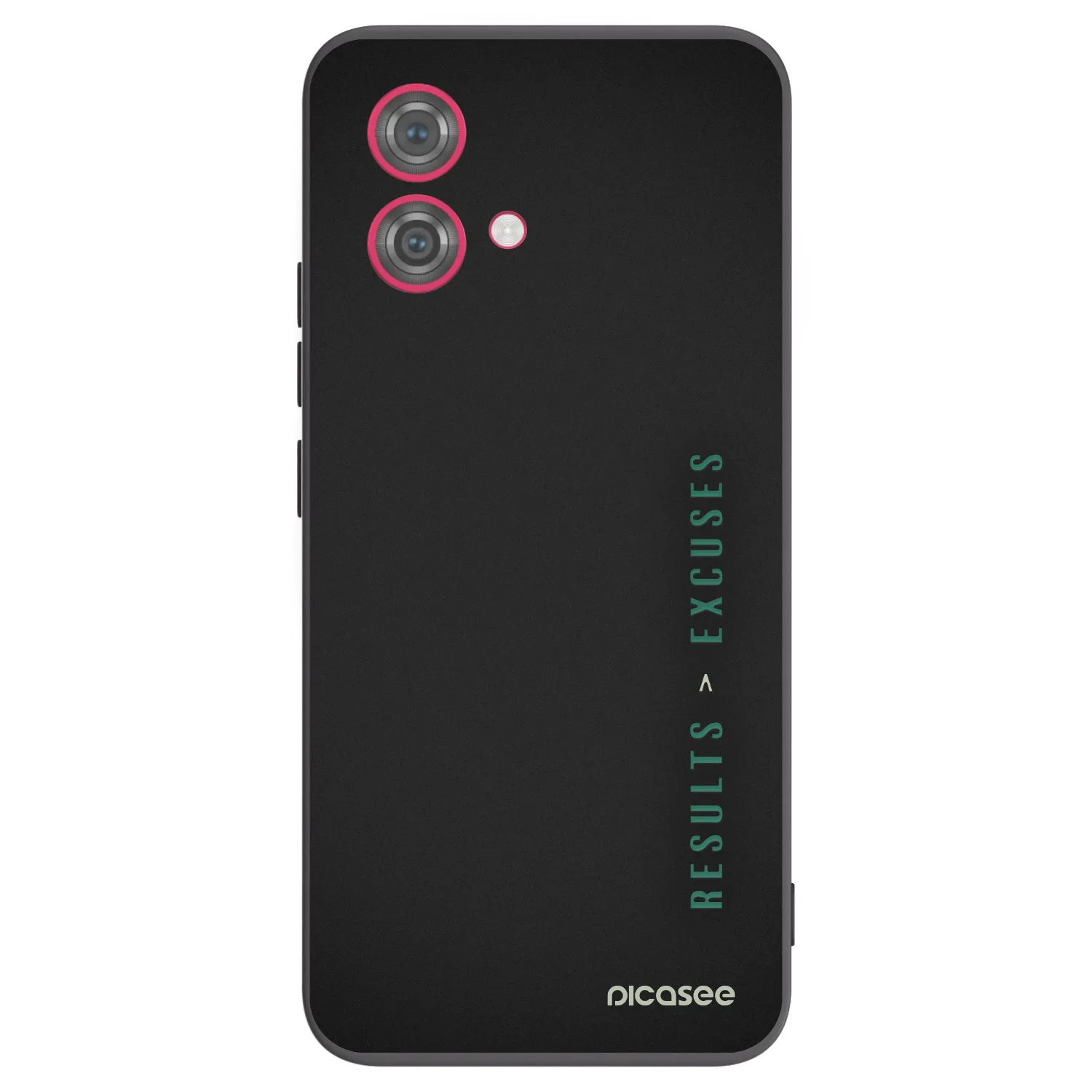 Silikónový čierny obal pre Motorola Moto G84 5G - Results x Excuses