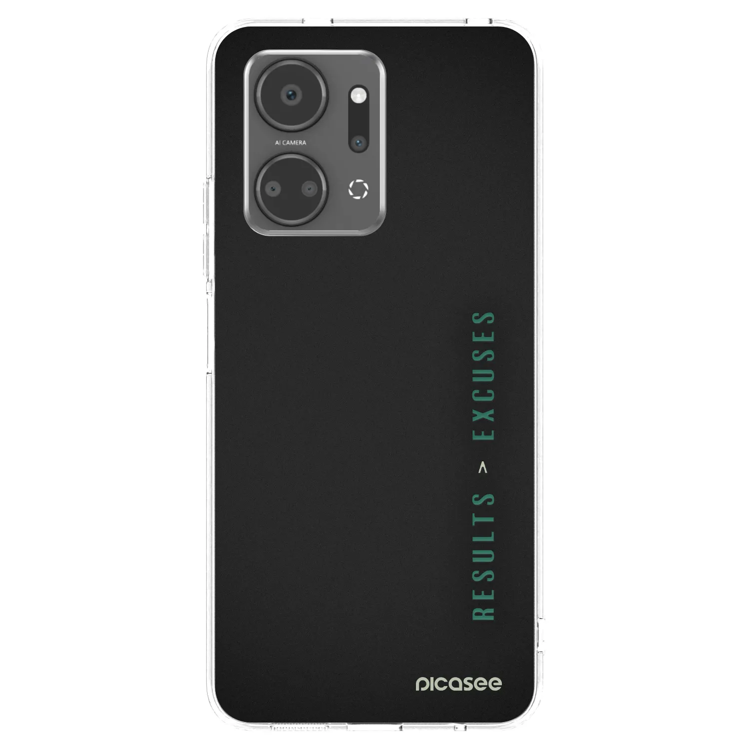 Picasee silikónový prehľadný obal pre Honor X7a - Results x Excuses