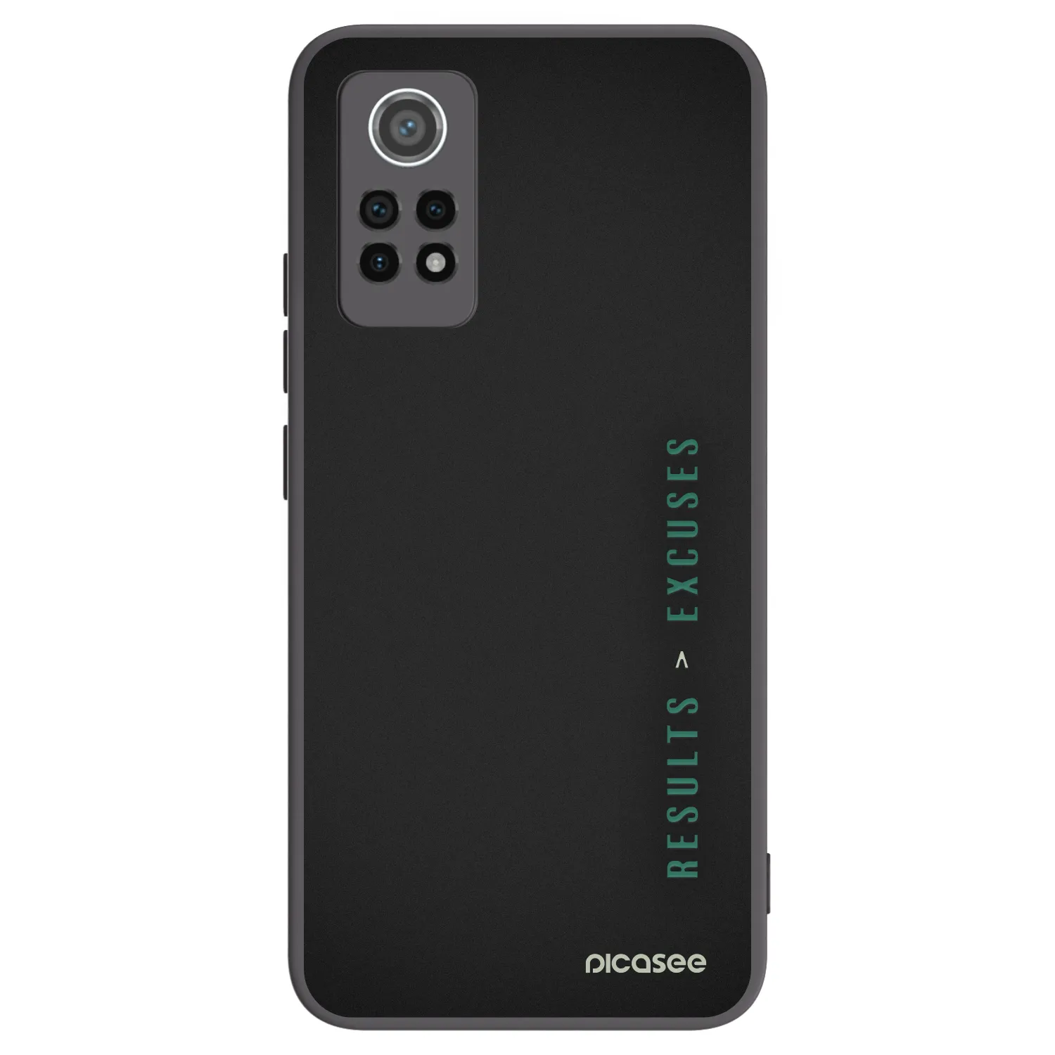 Picasee silikónový čierny obal pre Xiaomi Redmi Note 12 Pro 4G - Results x Excuses