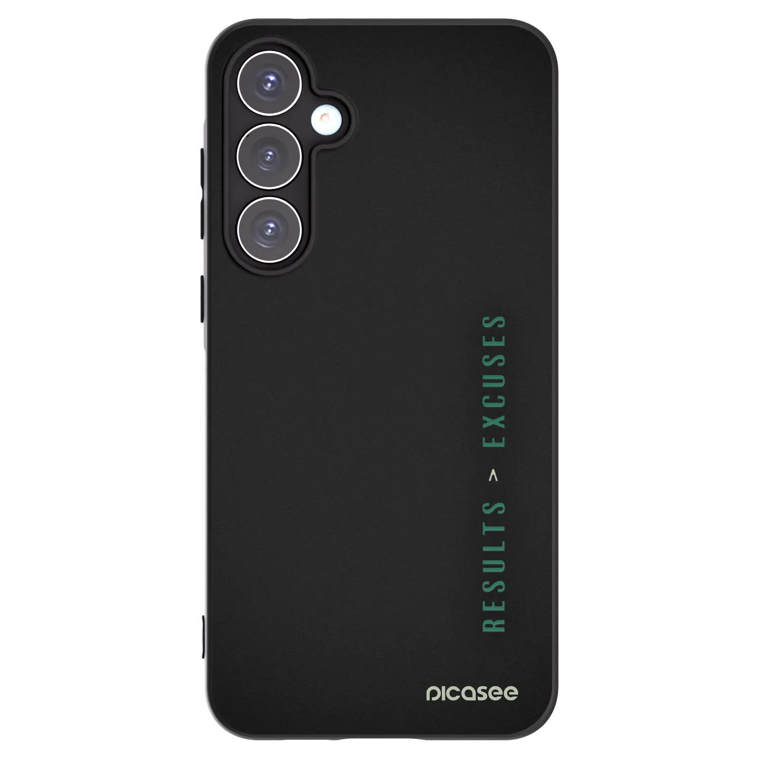 Picasee silikónový čierny obal pre Samsung Galaxy A55 5G A556B - Results x Excuses