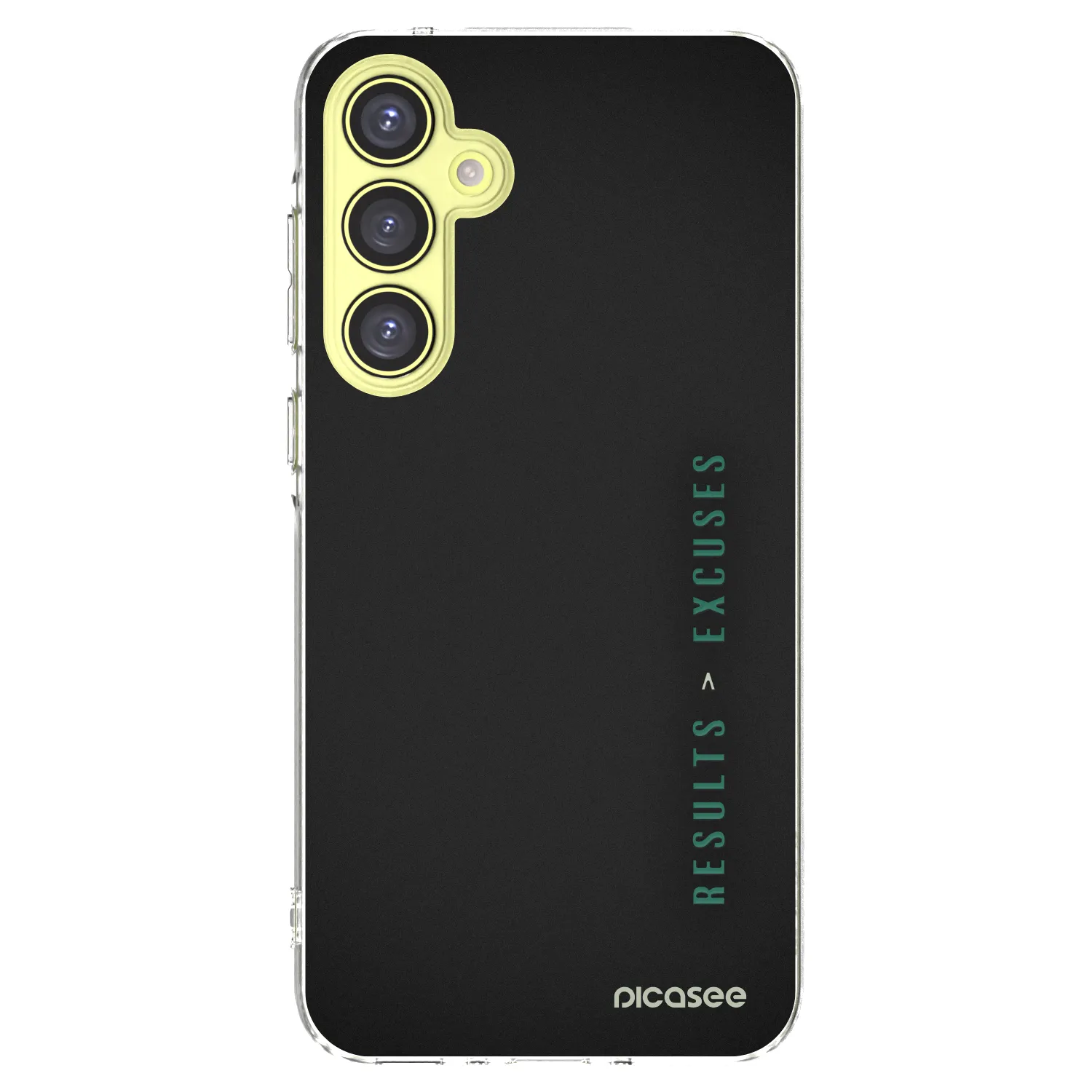 Picasee silikónový prehľadný obal pre Samsung Galaxy A35 5G A356B - Results x Excuses