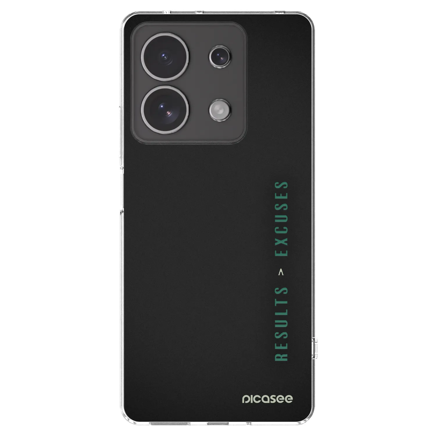 Silikónový prehľadný obal pre Xiaomi Redmi Note 13 4G - Results x Excuses