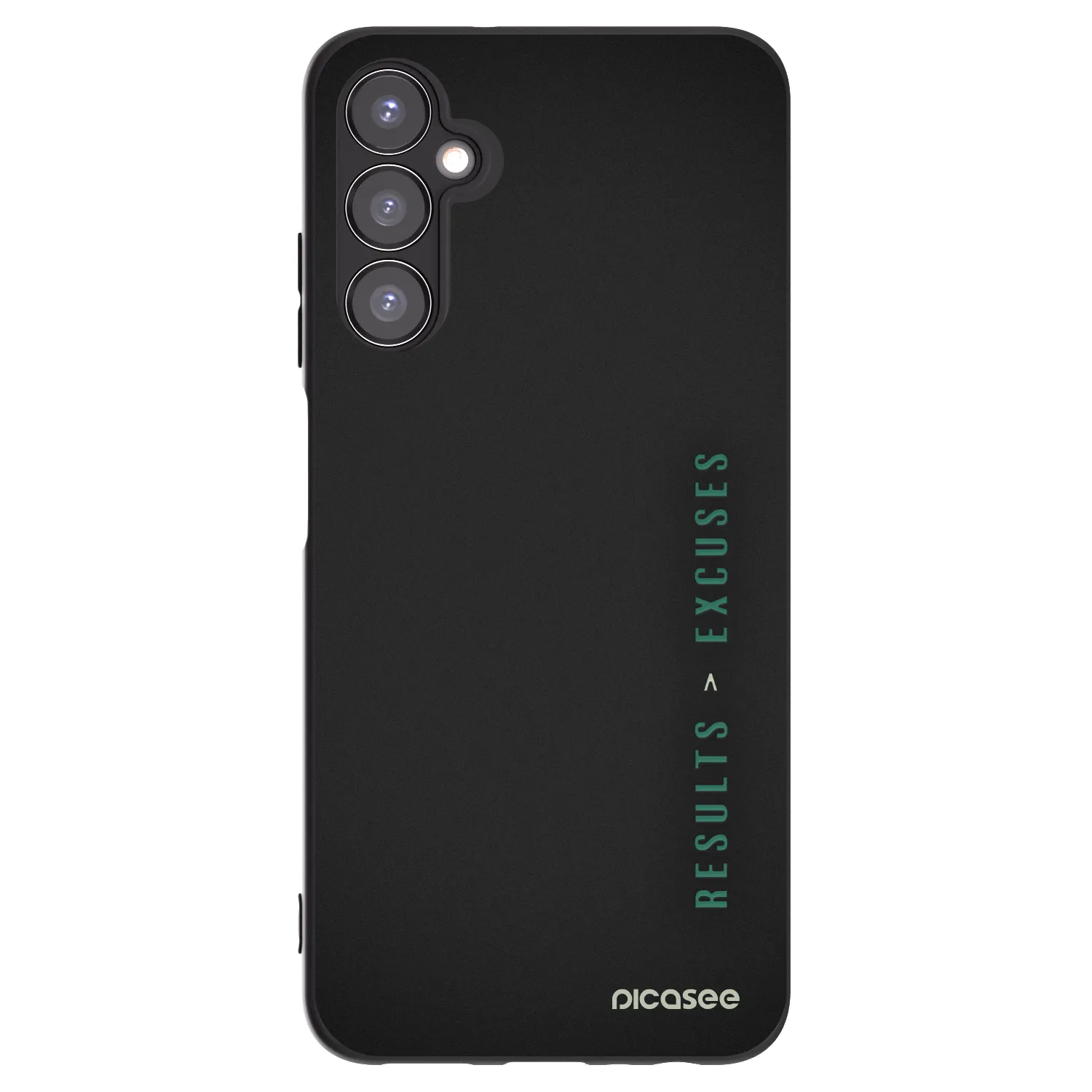 Picasee silikónový čierny obal pre Samsung Galaxy A05s A057G - Results x Excuses