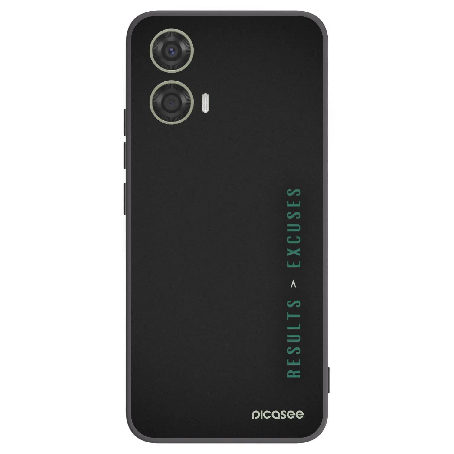 Silikónový čierny obal pre Motorola Moto G24 - Results x Excuses