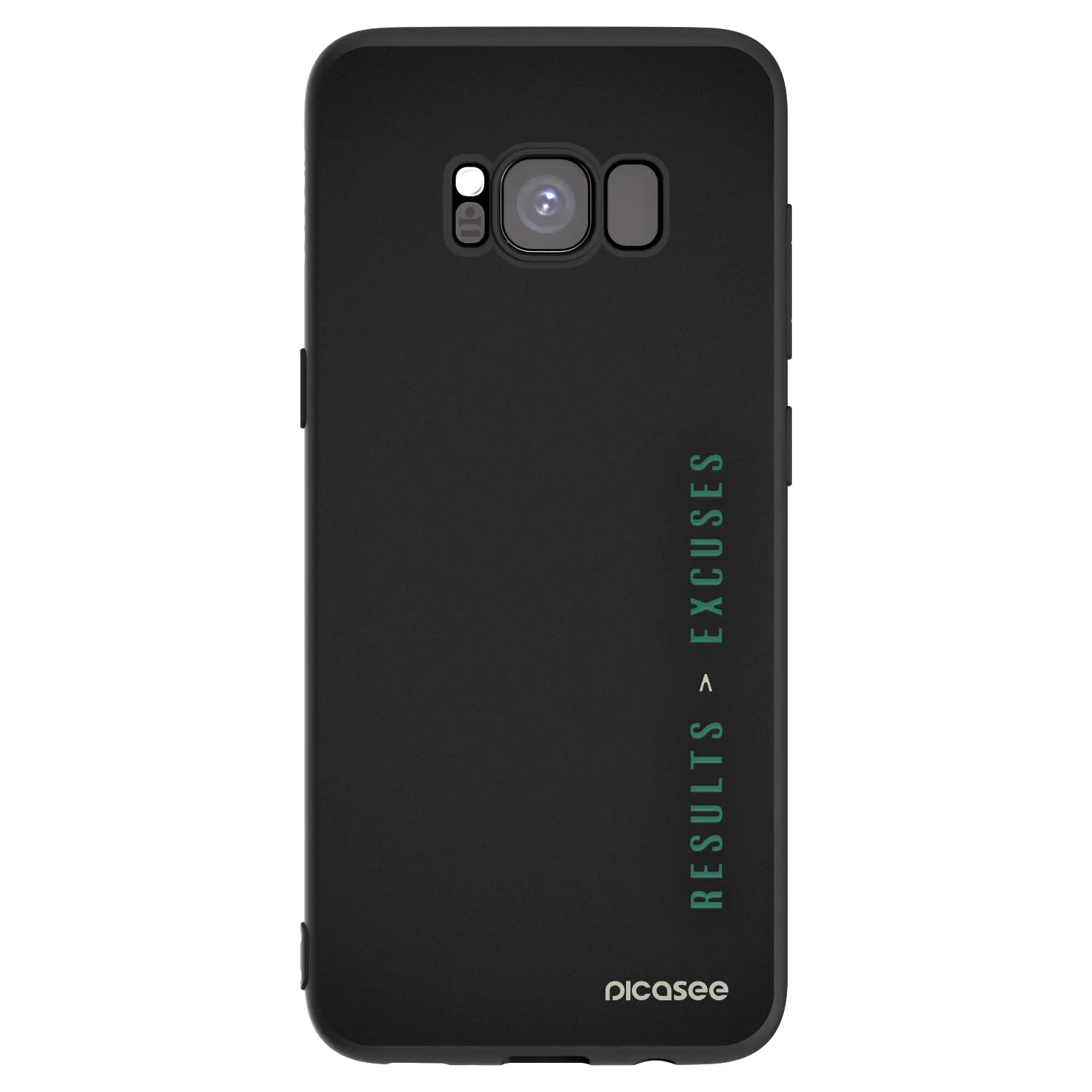 Picasee silikónový čierny obal pre Samsung Galaxy S8 G950F - Results x Excuses