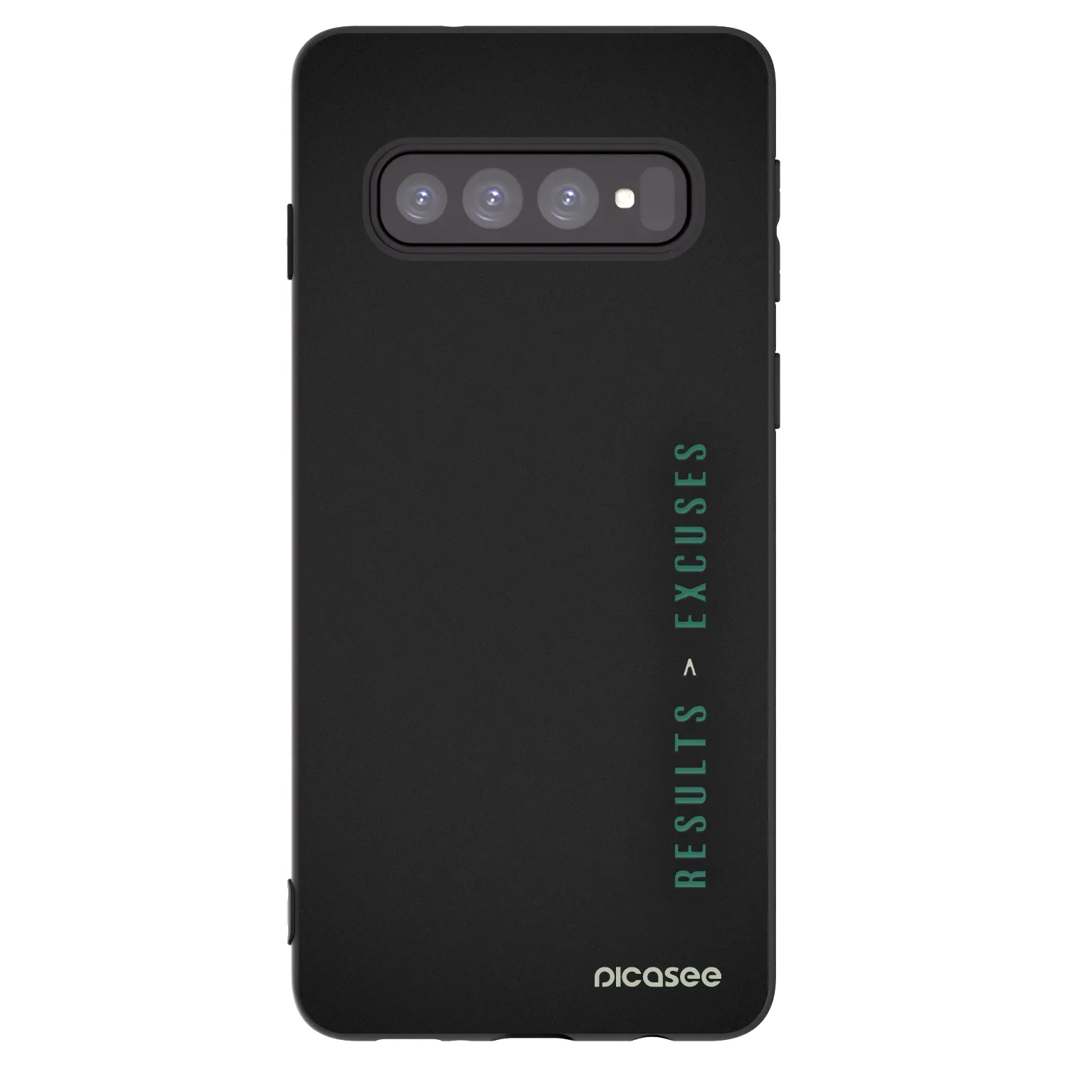 Picasee silikónový čierny obal pre Samsung Galaxy S10 G973 - Results x Excuses