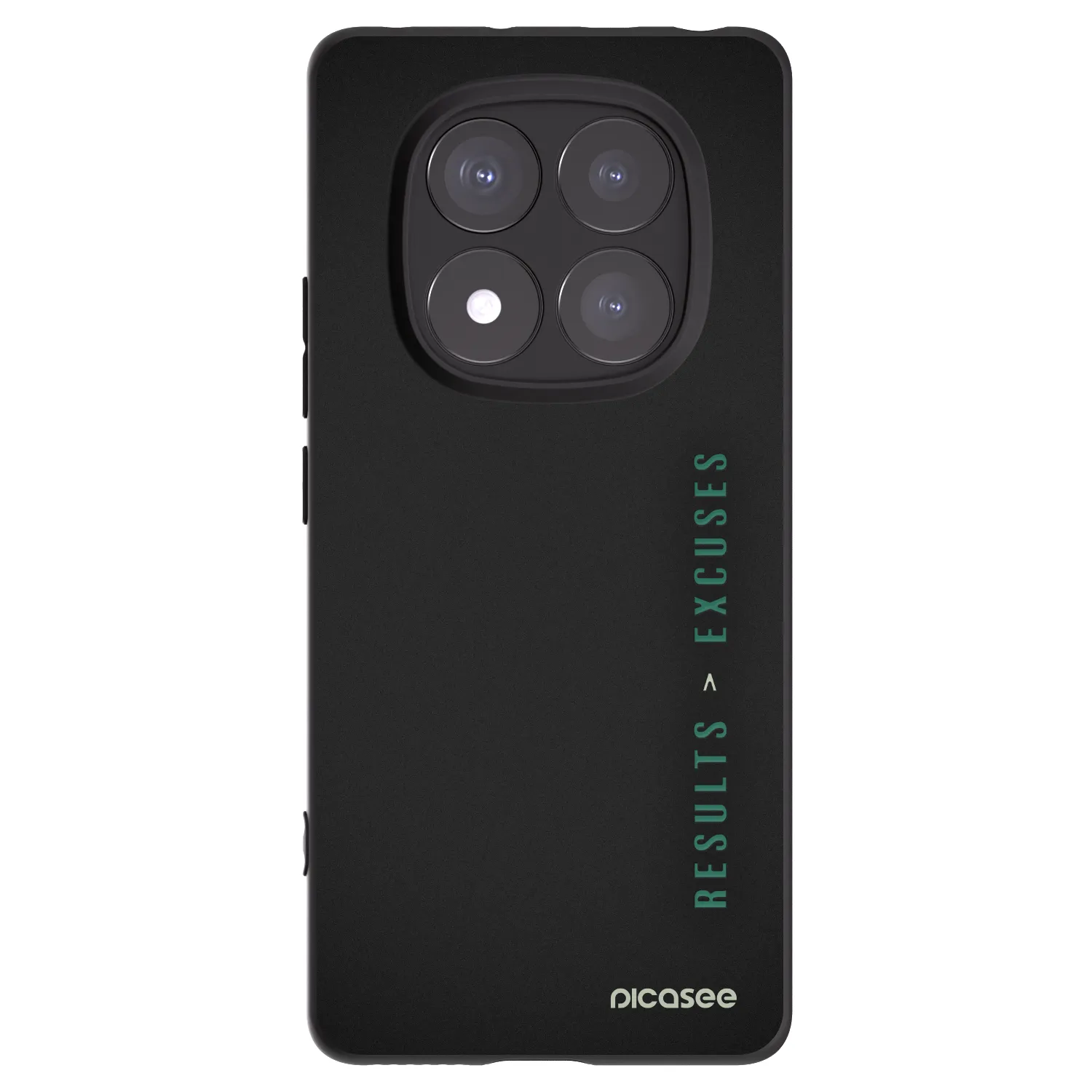 Silikónový čierny obal pre Xiaomi Redmi Note 14 Pro 5G - Results x Excuses