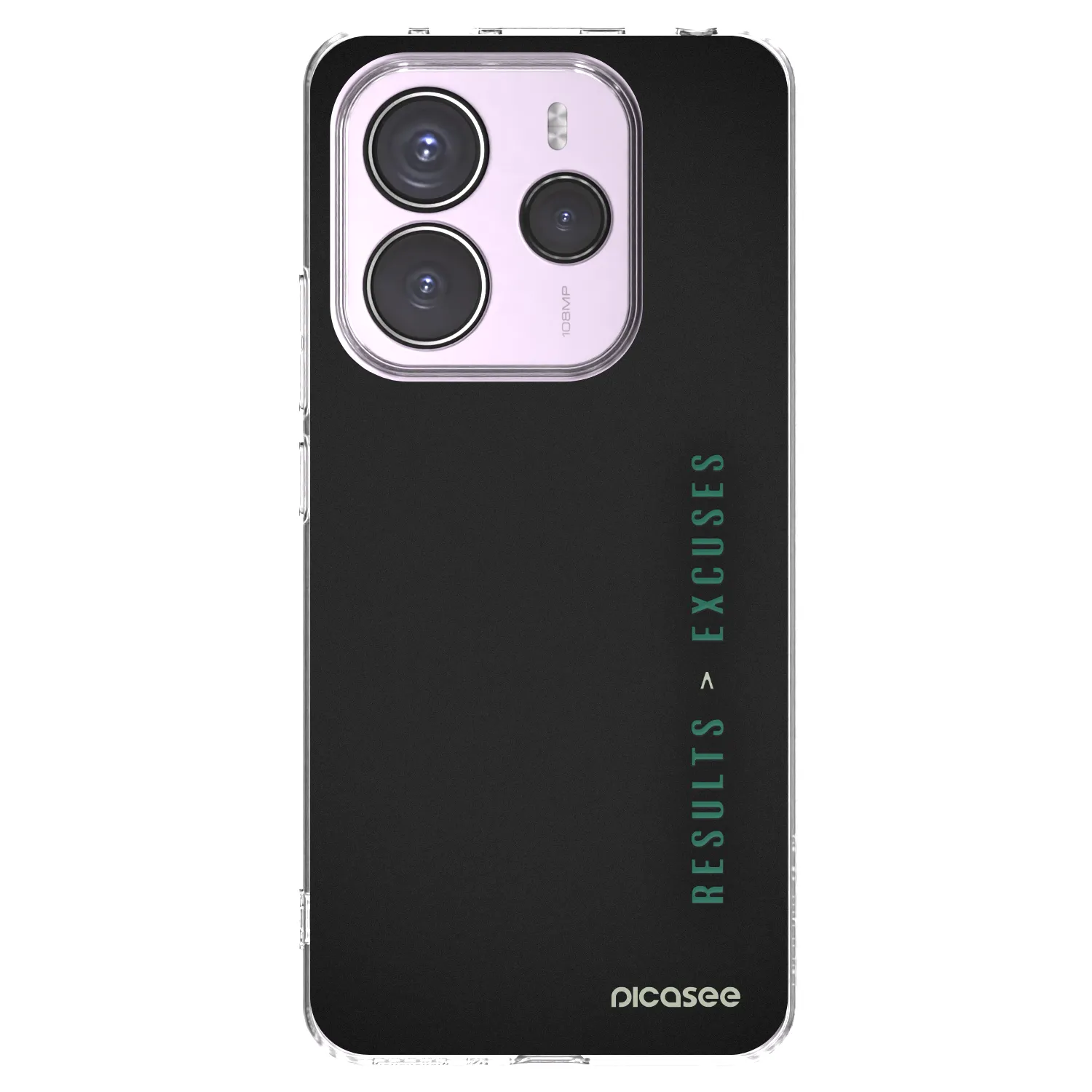 Silikónový prehľadný obal pre Xiaomi Redmi Note 14 5G - Results x Excuses