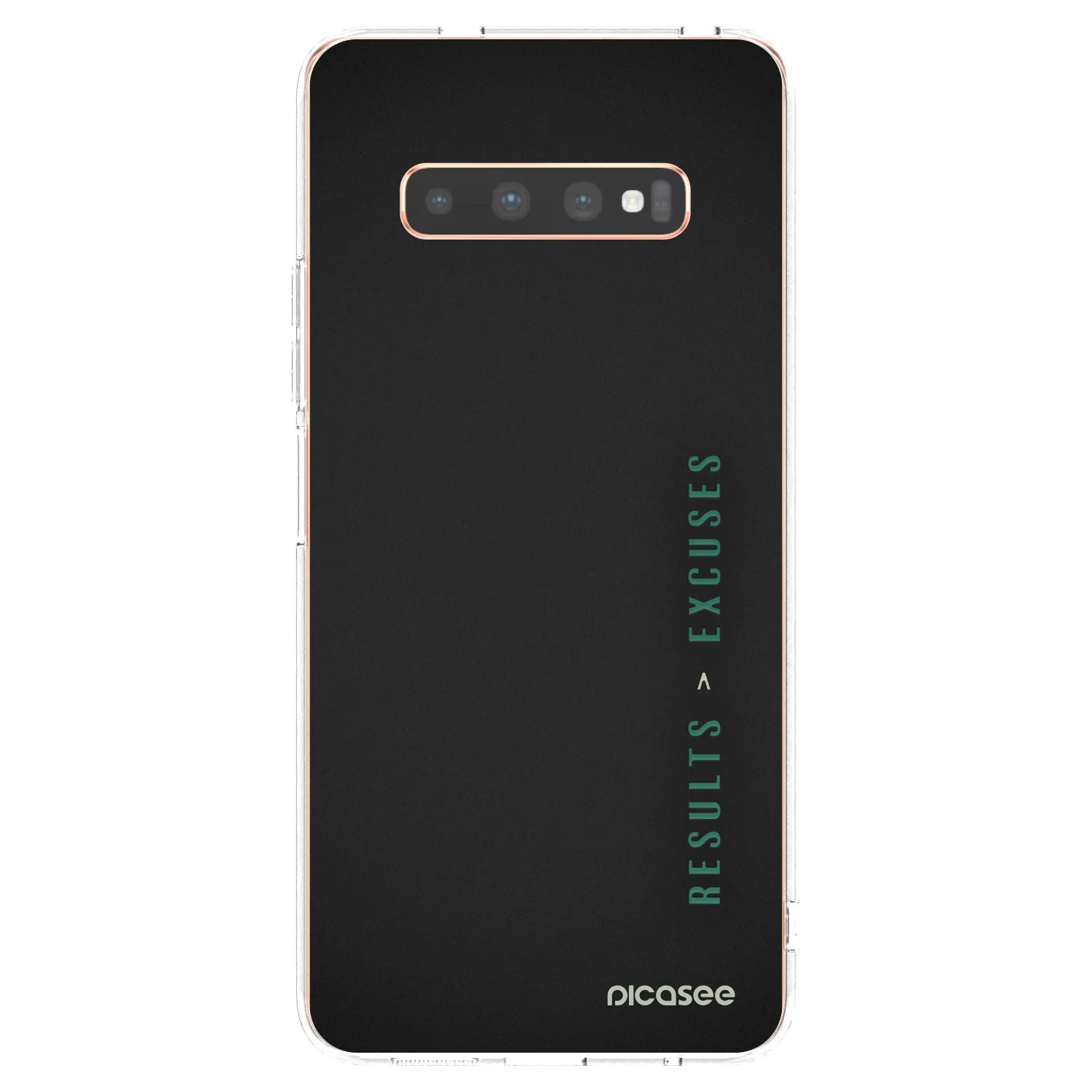 Picasee silikónový prehľadný obal pre Samsung Galaxy S10 Plus G975 - Results x Excuses