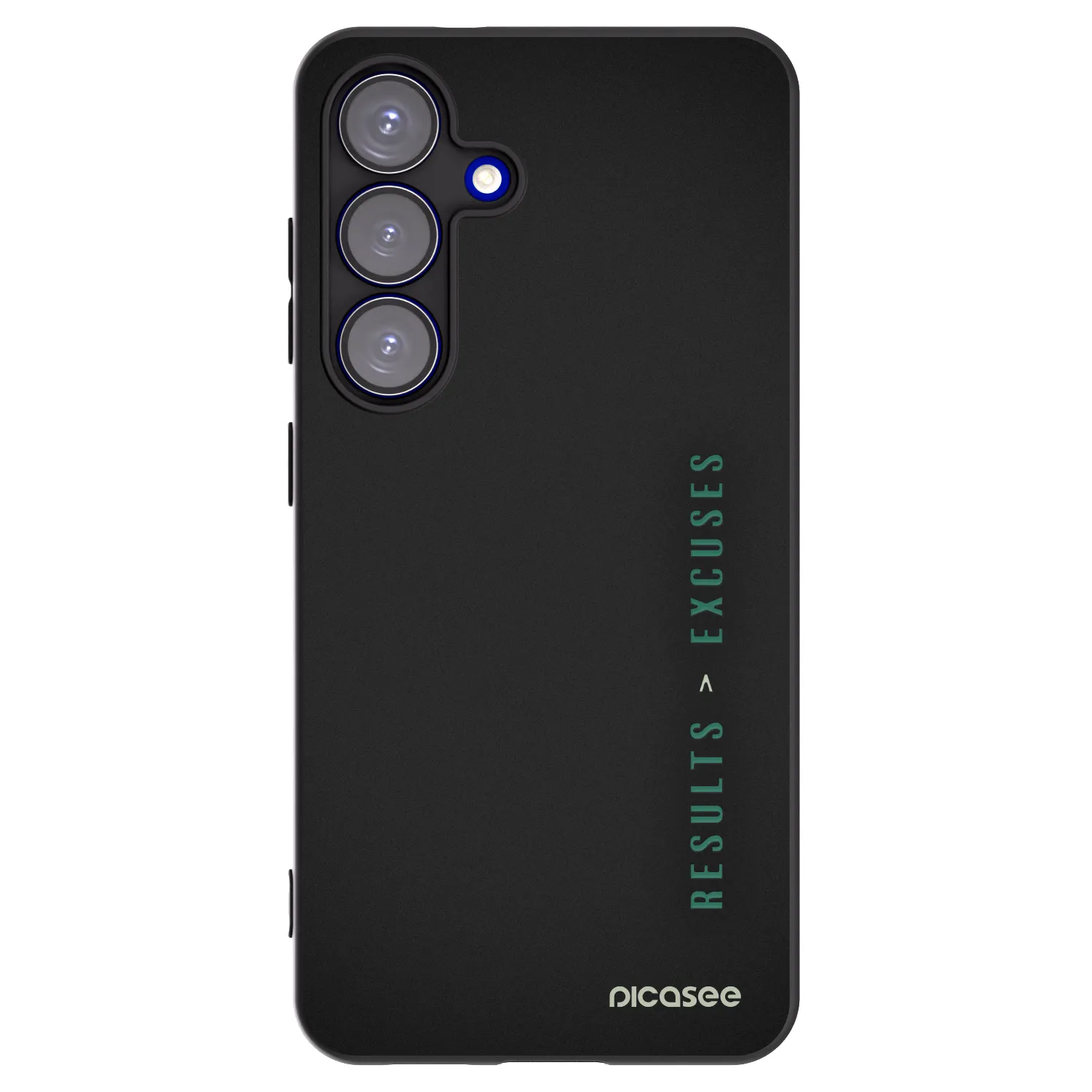 Picasee silikónový čierny obal pre Samsung Galaxy S25 5G - Results x Excuses
