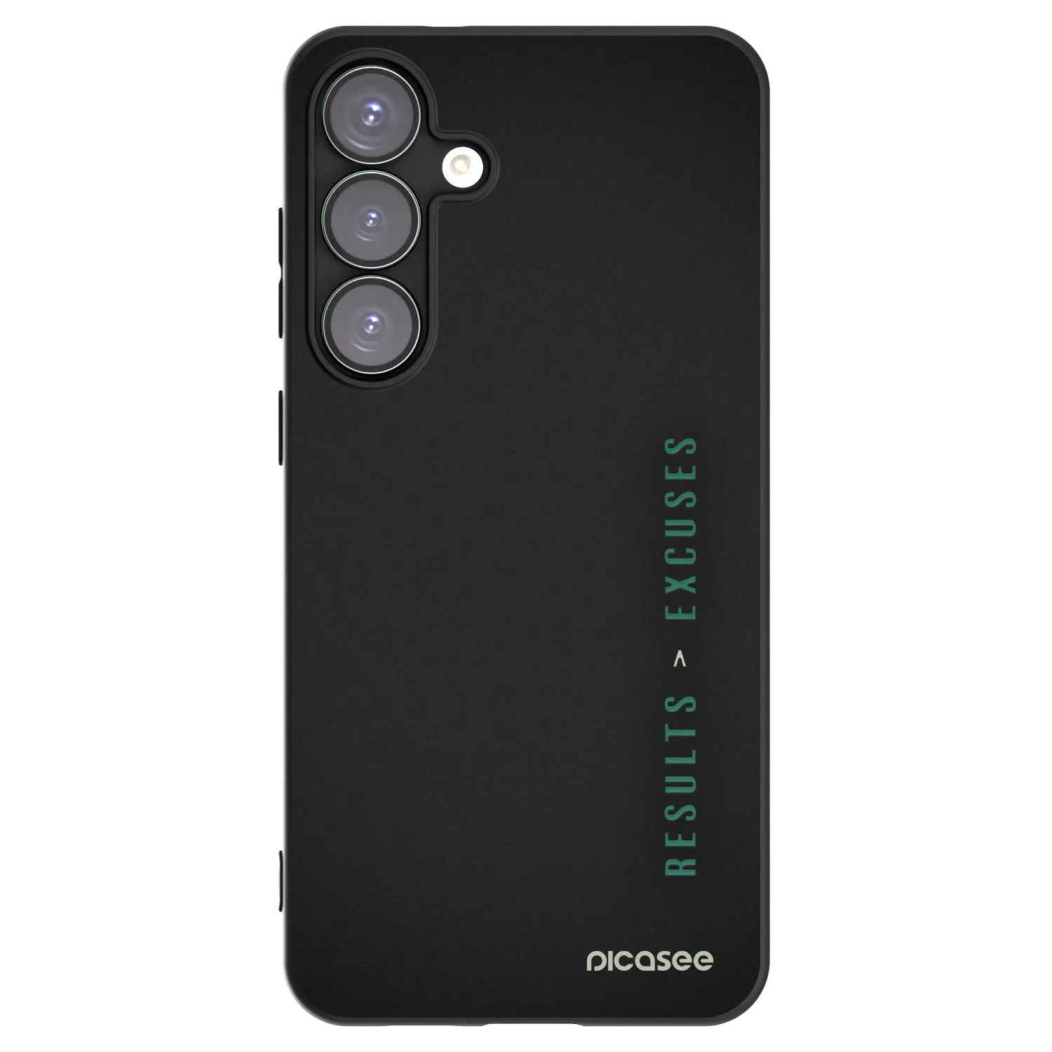 Picasee silikónový čierny obal pre Samsung Galaxy S25+ 5G - Results x Excuses