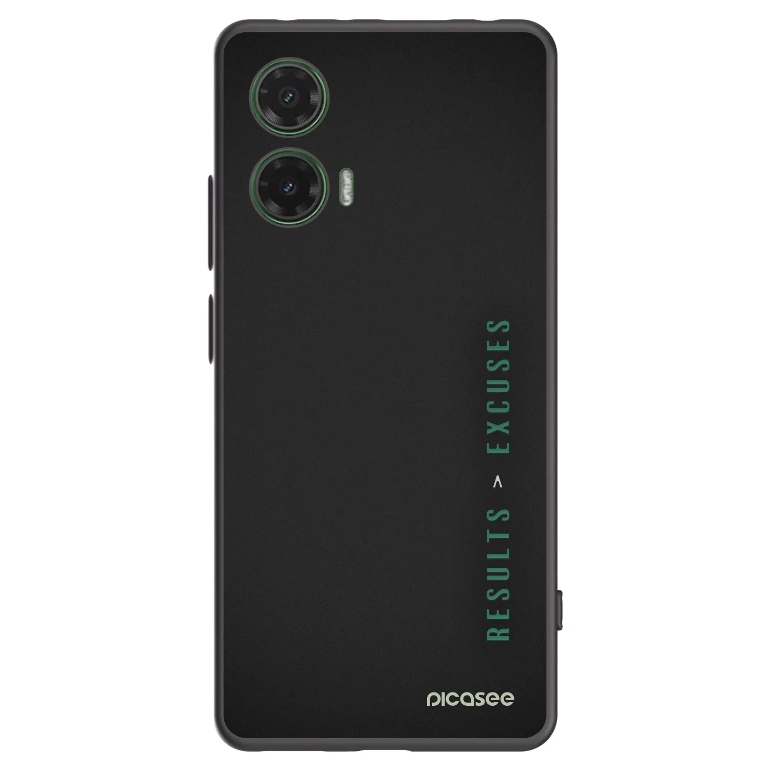 Silikónový čierny obal pre Motorola Moto G35 5G - Results x Excuses