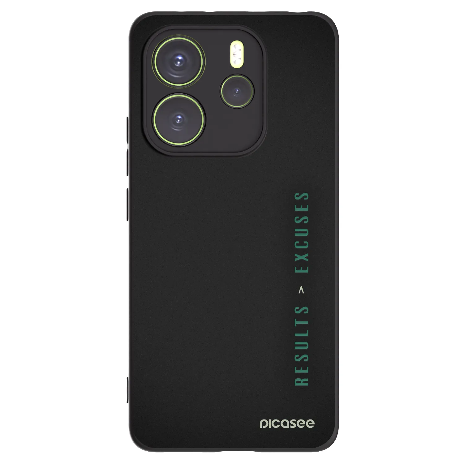 Silikónový čierny obal pre Xiaomi Redmi Note 14 4G - Results x Excuses