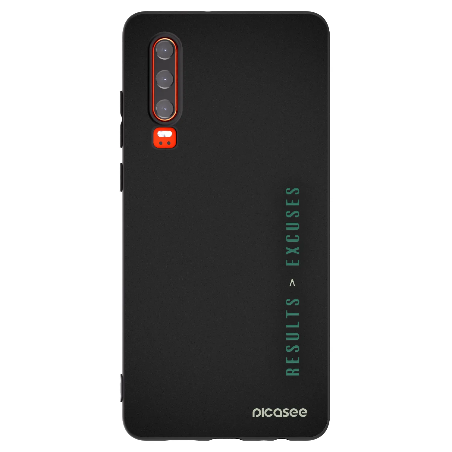 Picasee silikónový čierny obal pre Huawei P30 - Results x Excuses