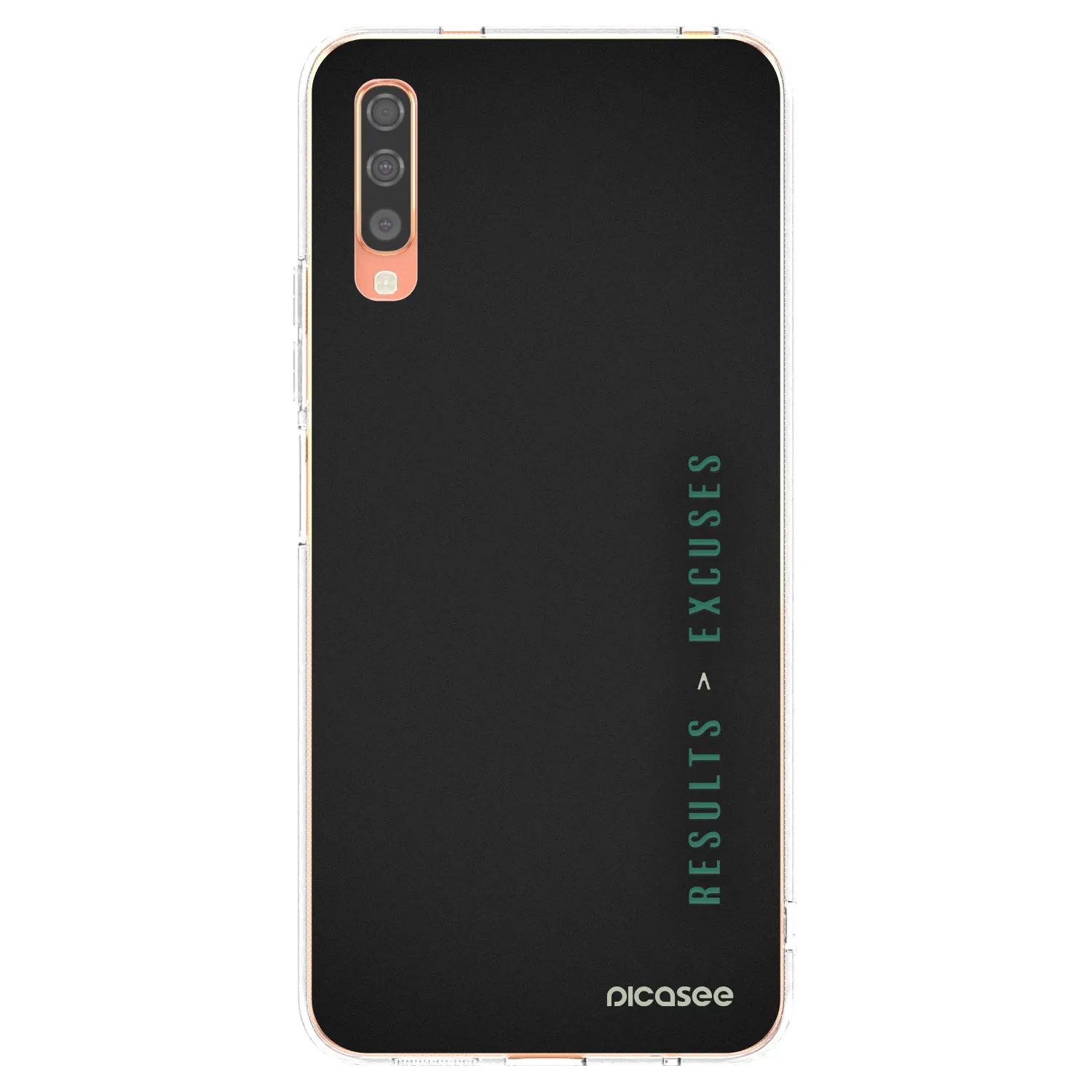 Picasee silikónový prehľadný obal pre Samsung Galaxy A70 A705F - Results x Excuses