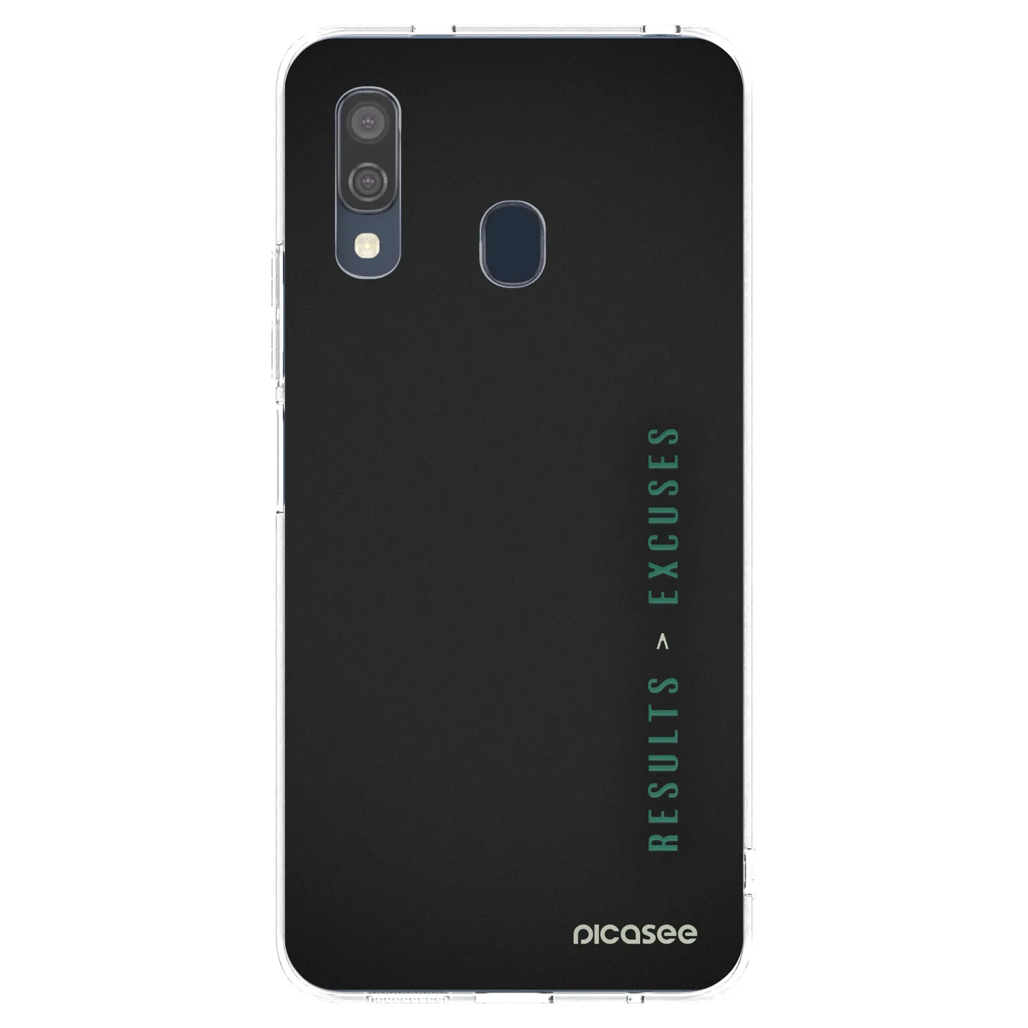 Picasee silikónový prehľadný obal pre Samsung Galaxy A40 A405F - Results x Excuses