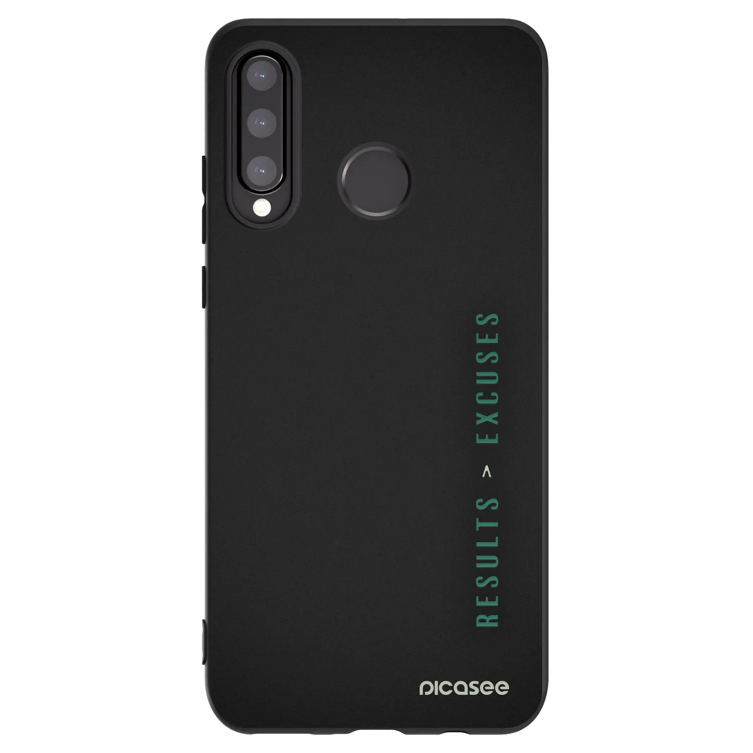 Picasee silikónový čierny obal pre Huawei P30 Lite - Results x Excuses