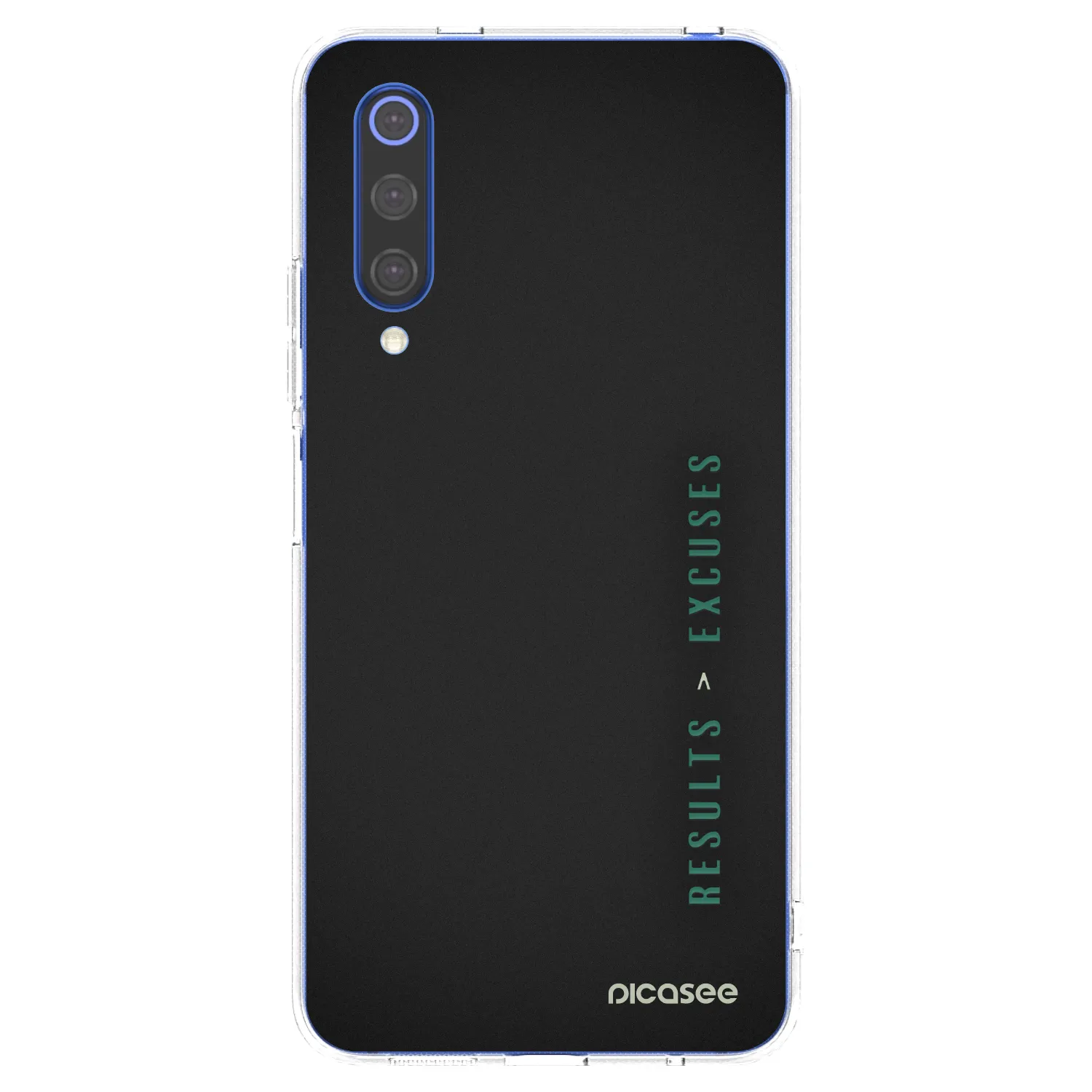 Silikónový prehľadný obal pre Xiaomi Mi 9 SE - Results x Excuses