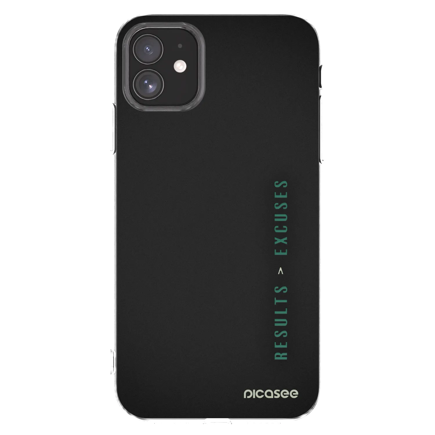 Silikónový prehľadný obal pre Apple iPhone 11 - Results x Excuses
