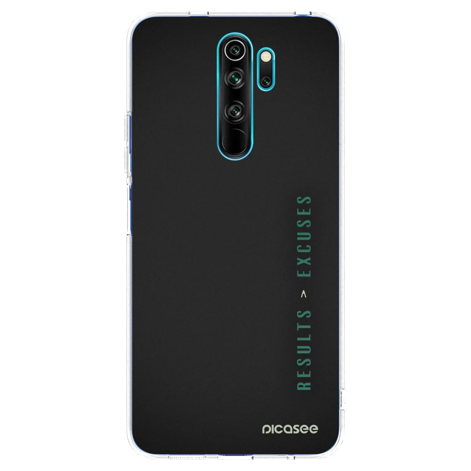 Silikónový prehľadný obal pre Xiaomi Redmi Note 8 Pro - Results x Excuses