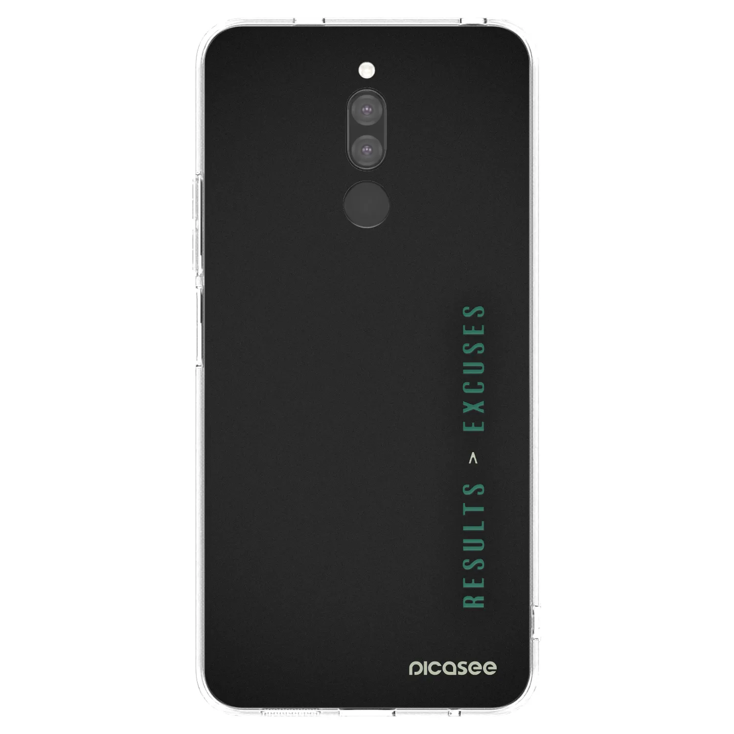 Silikónový prehľadný obal pre Xiaomi Redmi 8 - Results x Excuses