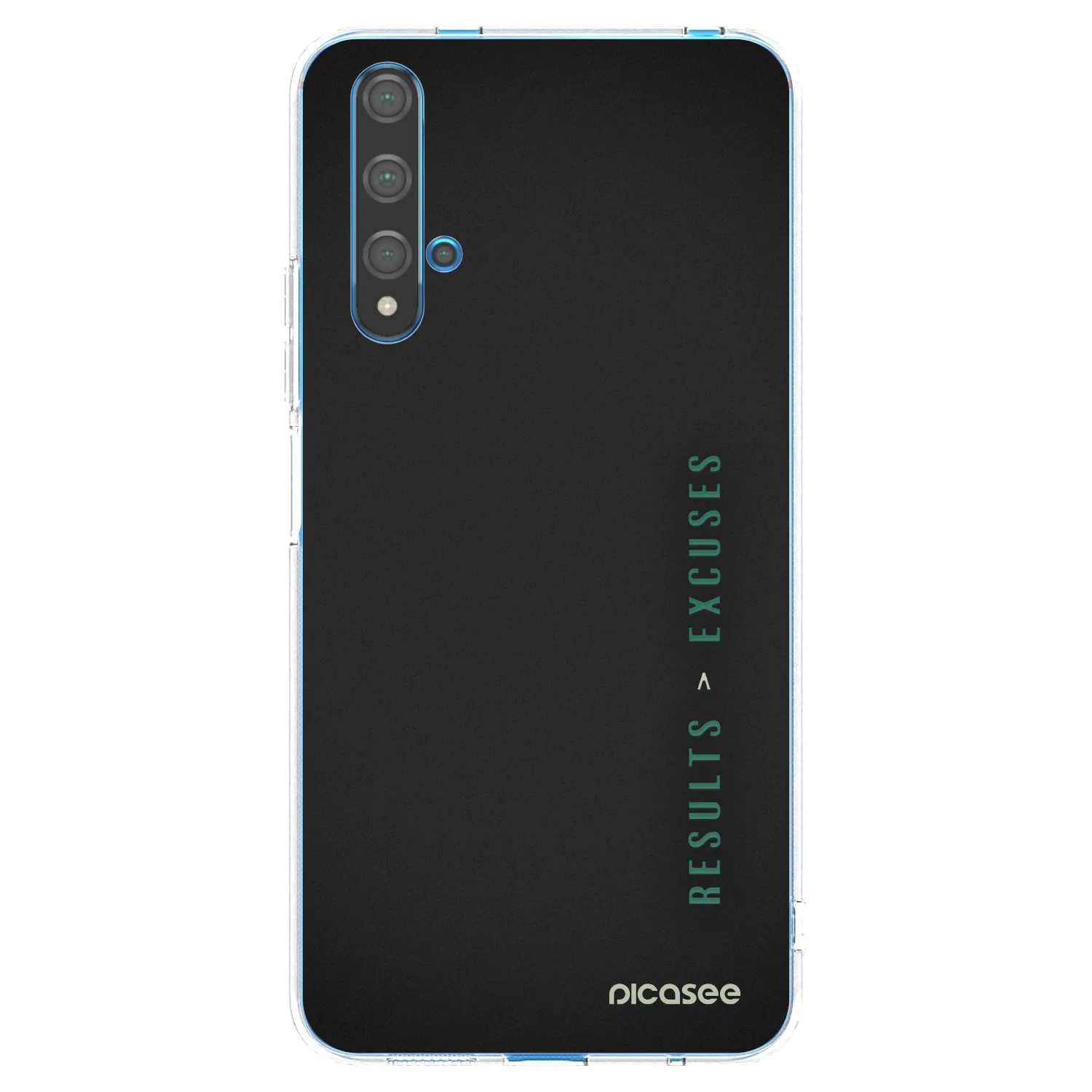 Silikónový prehľadný obal pre Huawei Nova 5T - Results x Excuses
