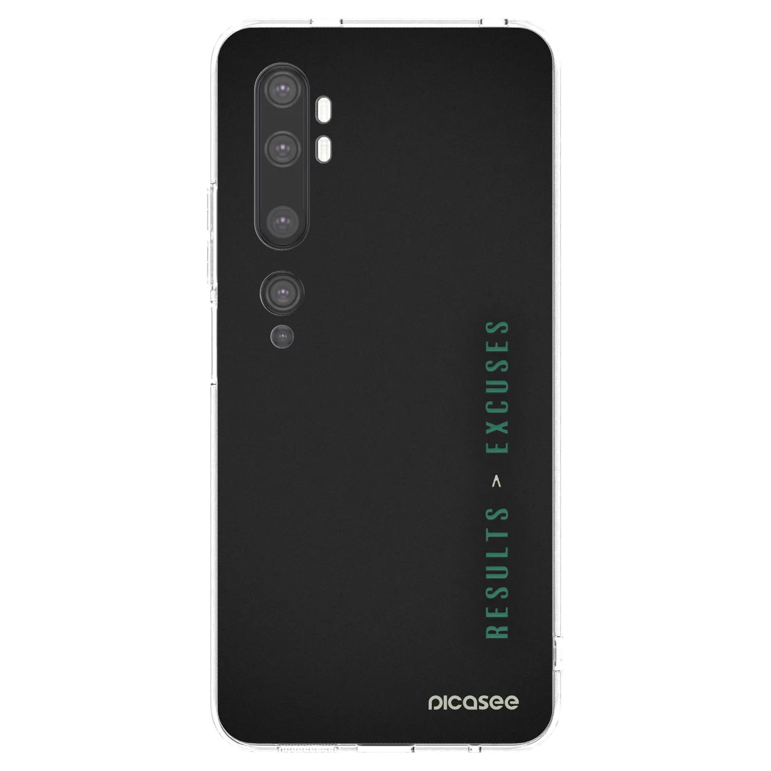 Silikónový prehľadný obal pre Xiaomi Mi Note 10 (Pro) - Results x Excuses