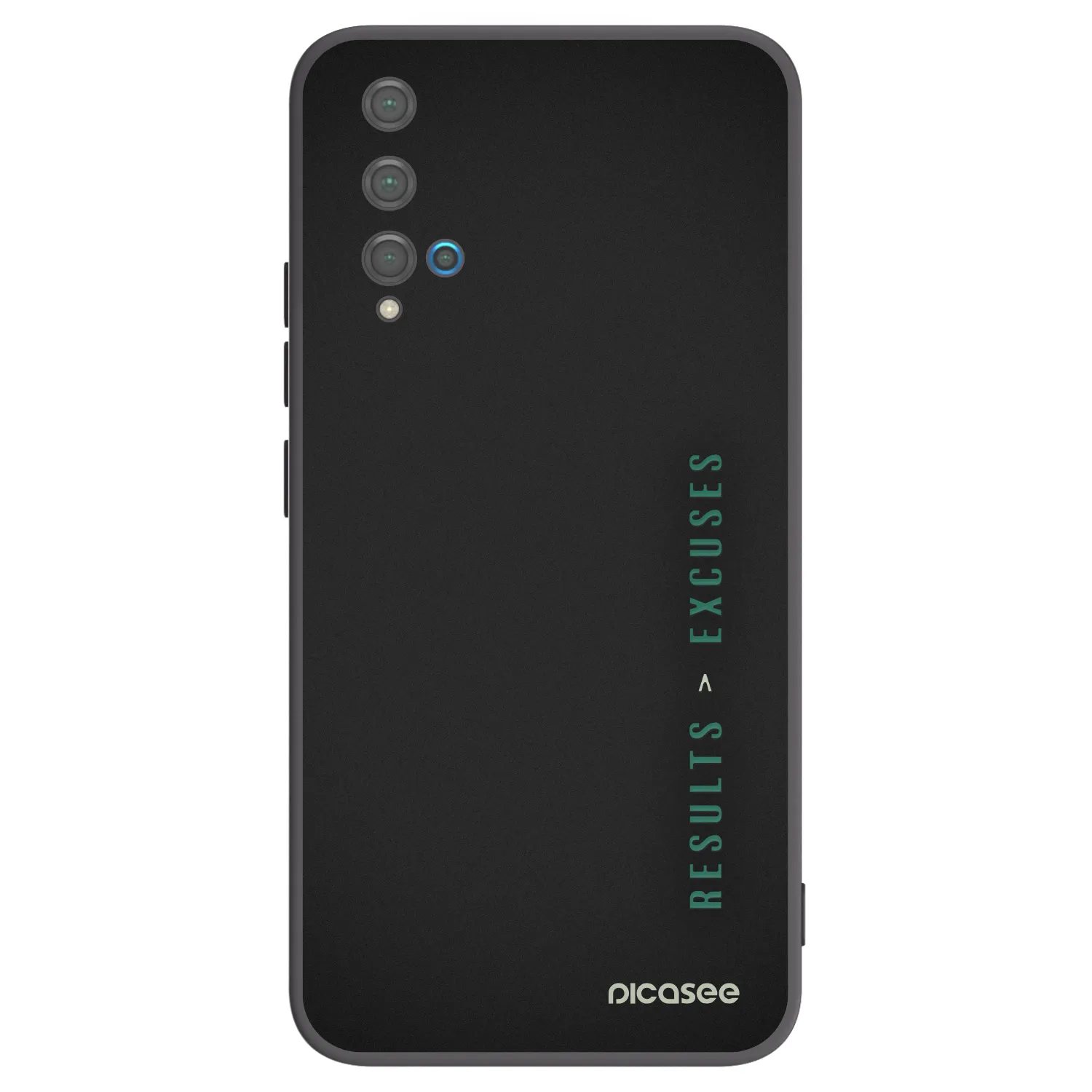 Picasee silikónový čierny obal pre Huawei Nova 5T - Results x Excuses