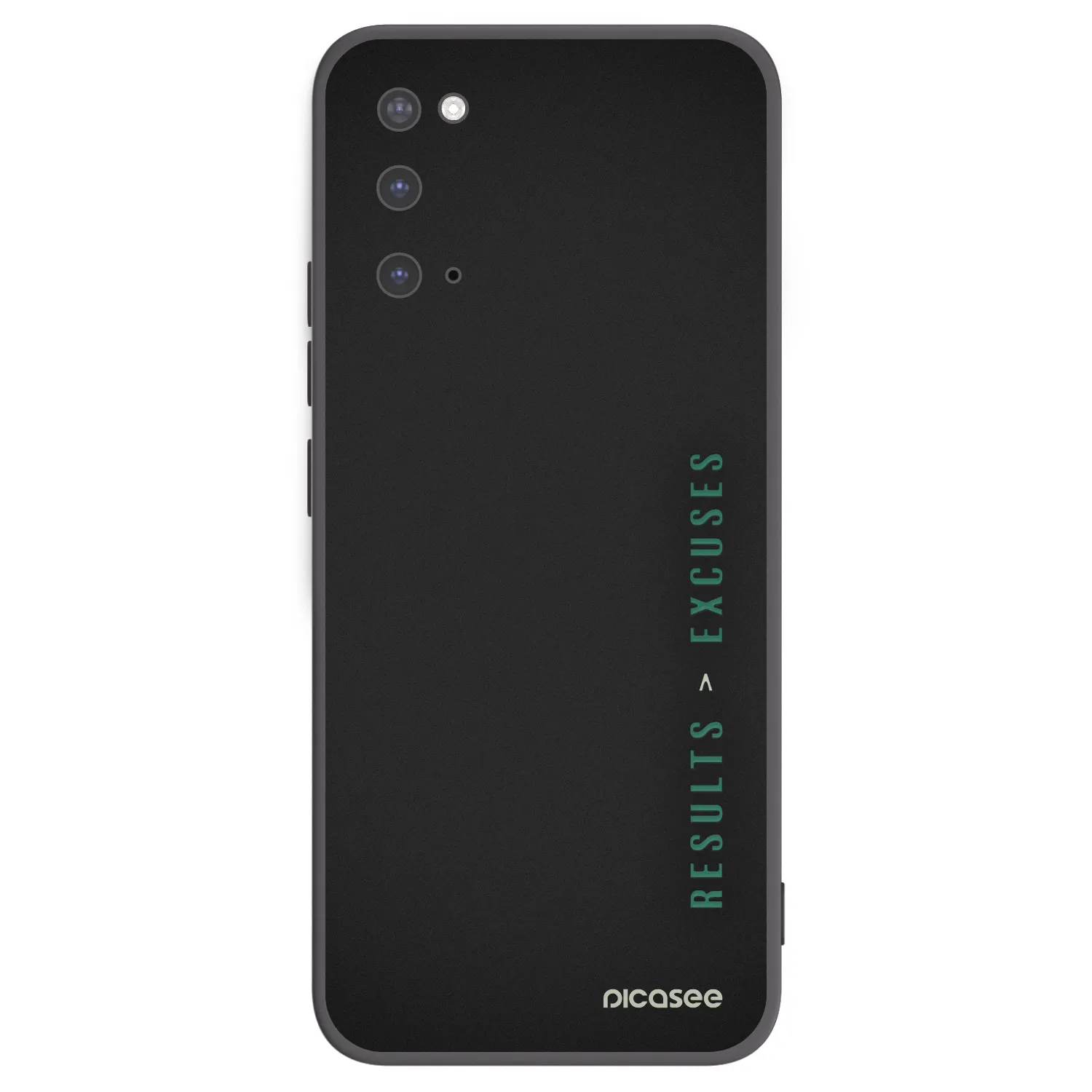 Picasee silikónový čierny obal pre Samsung Galaxy S20 G980F - Results x Excuses