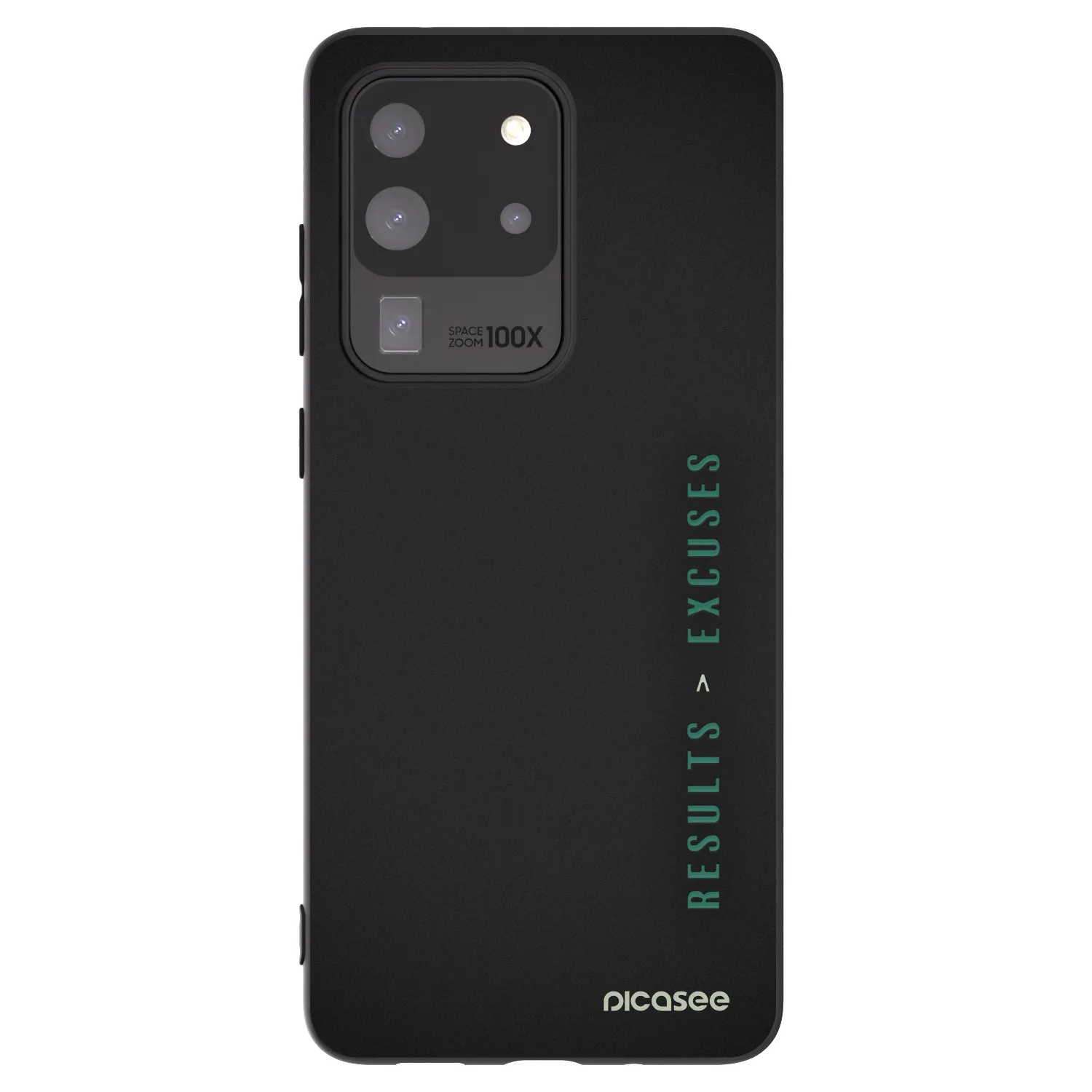 Picasee silikónový čierny obal pre Samsung Galaxy S20 Ultra 5G G988F - Results x Excuses