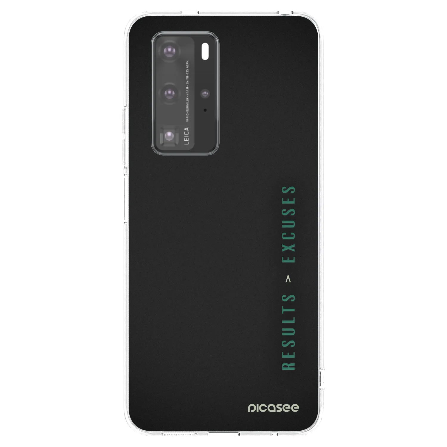 Silikónový prehľadný obal pre Huawei P40 Pro - Results x Excuses