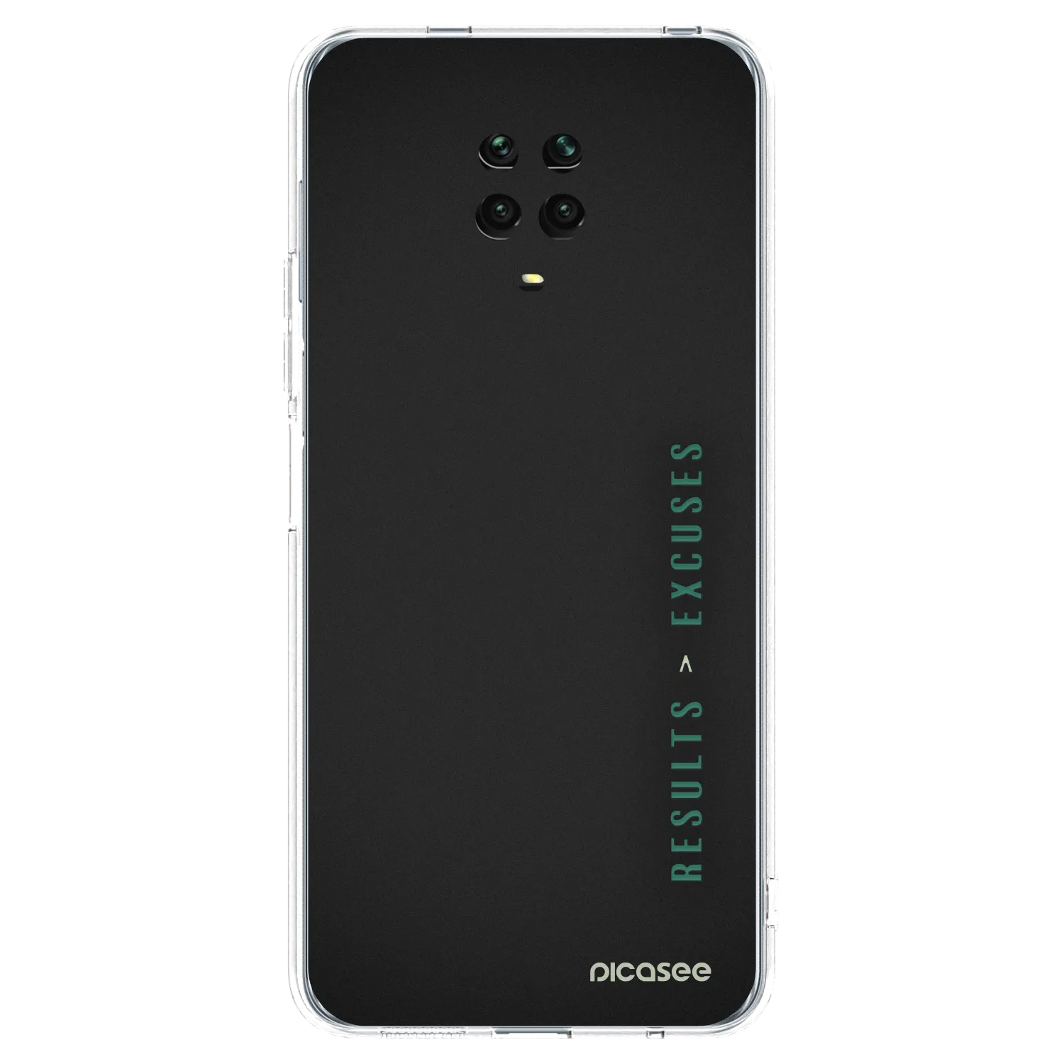Silikónový prehľadný obal pre Xiaomi Redmi Note 9 Pro - Results x Excuses