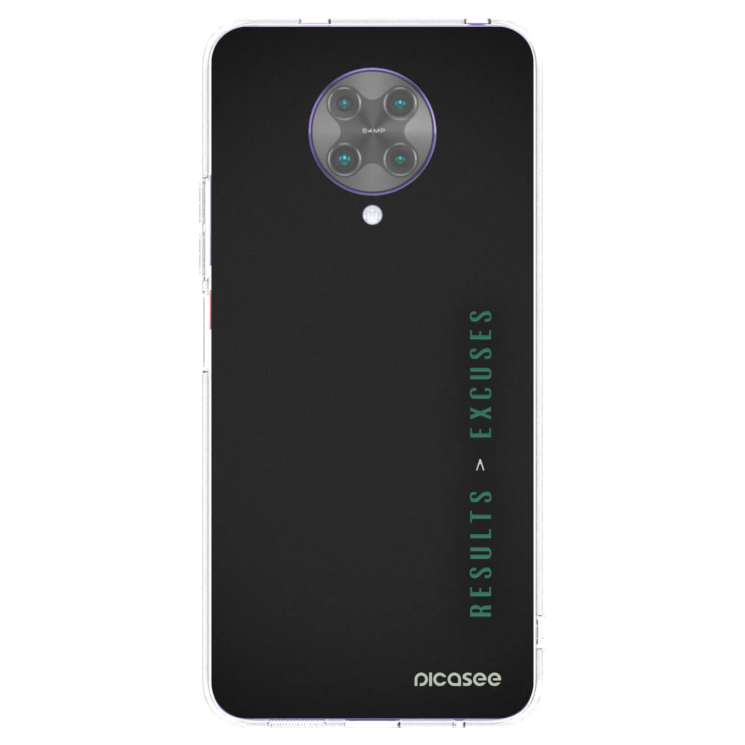 Silikónový prehľadný obal pre Xiaomi Poco F2 Pro - Results x Excuses