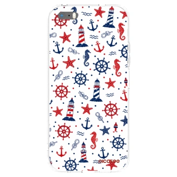 Picasee silikónový prehľadný obal pre Apple iPhone 5/5S/SE - Sailor Vibes