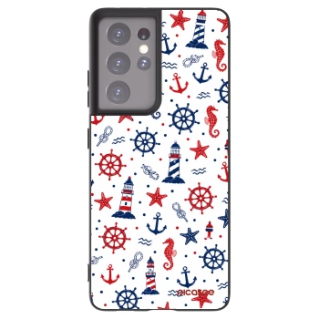 Picasee silikónový čierny obal pre Samsung Galaxy S21 Ultra 5G G998B - Sailor Vibes