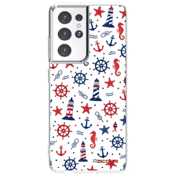 Picasee silikónový prehľadný obal pre Samsung Galaxy S21 Ultra 5G G998B - Sailor Vibes