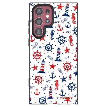 Picasee silikónový čierny obal pre Samsung Galaxy S22 Ultra 5G - Sailor Vibes