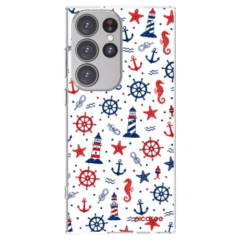 Picasee silikónový prehľadný obal pre Samsung Galaxy S23 Ultra 5G - Sailor Vibes