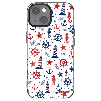 Picasee silikónový čierny obal pre Apple iPhone 15 - Sailor Vibes