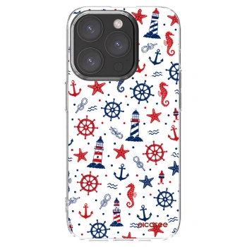 Picasee silikónový prehľadný obal pre Apple iPhone 15 Pro - Sailor Vibes