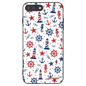 Picasee silikónový čierny obal pre Apple iPhone 8 Plus - Sailor Vibes