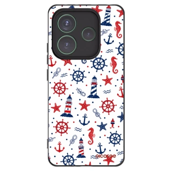 Picasee silikónový čierny obal pre Xiaomi Redmi Note 14 5G - Sailor Vibes